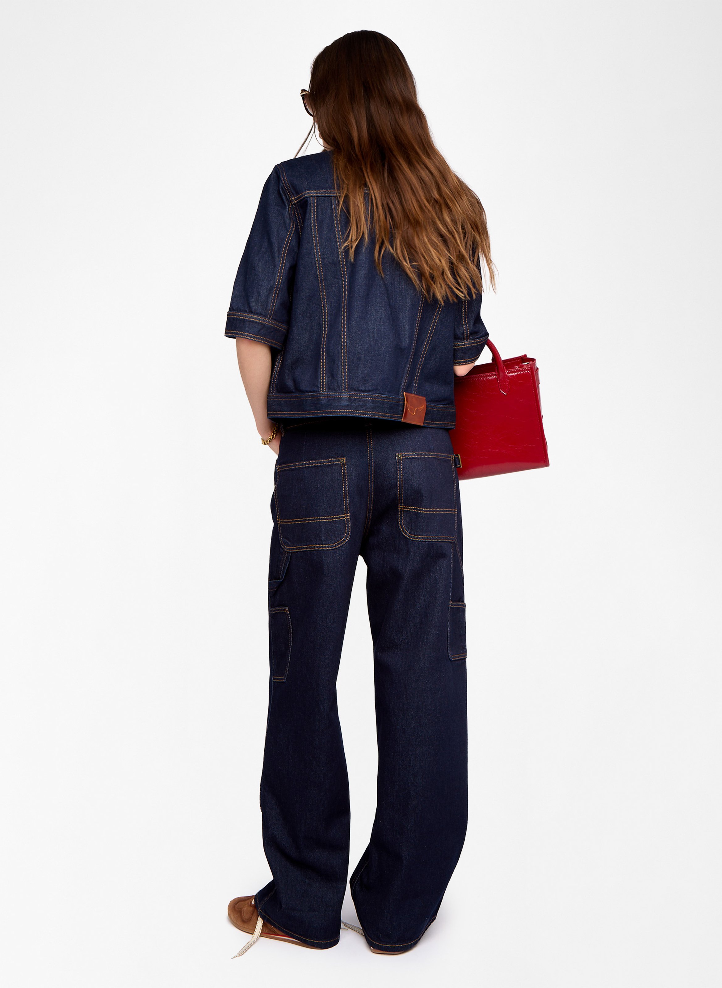 Chemise droite en jean brut ZADIG&VOLTAIRE Bleu