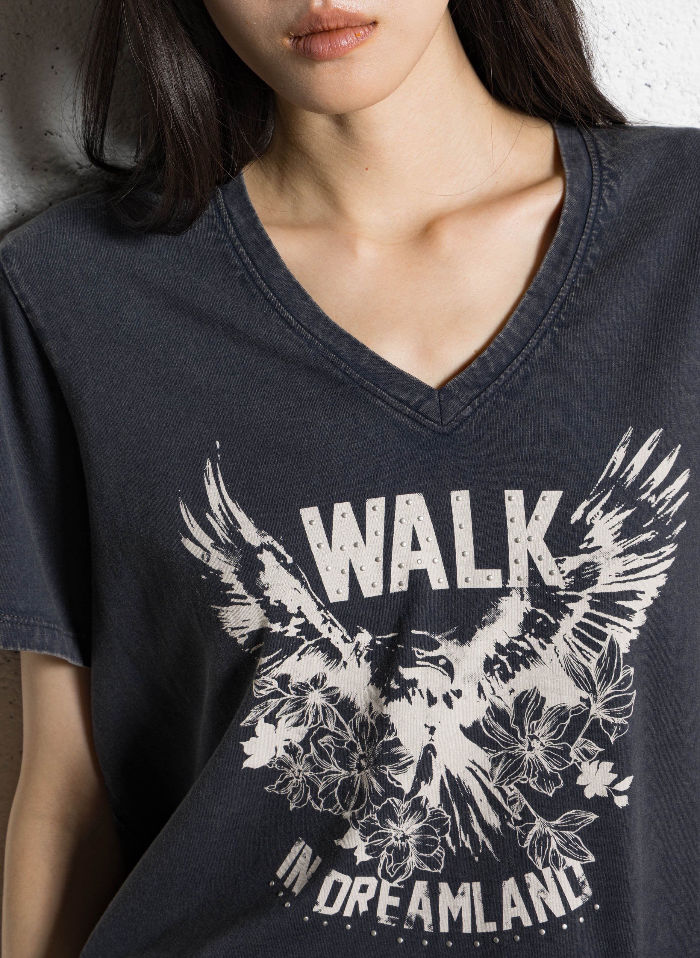 Basic cotton T-shirt IKKS Black