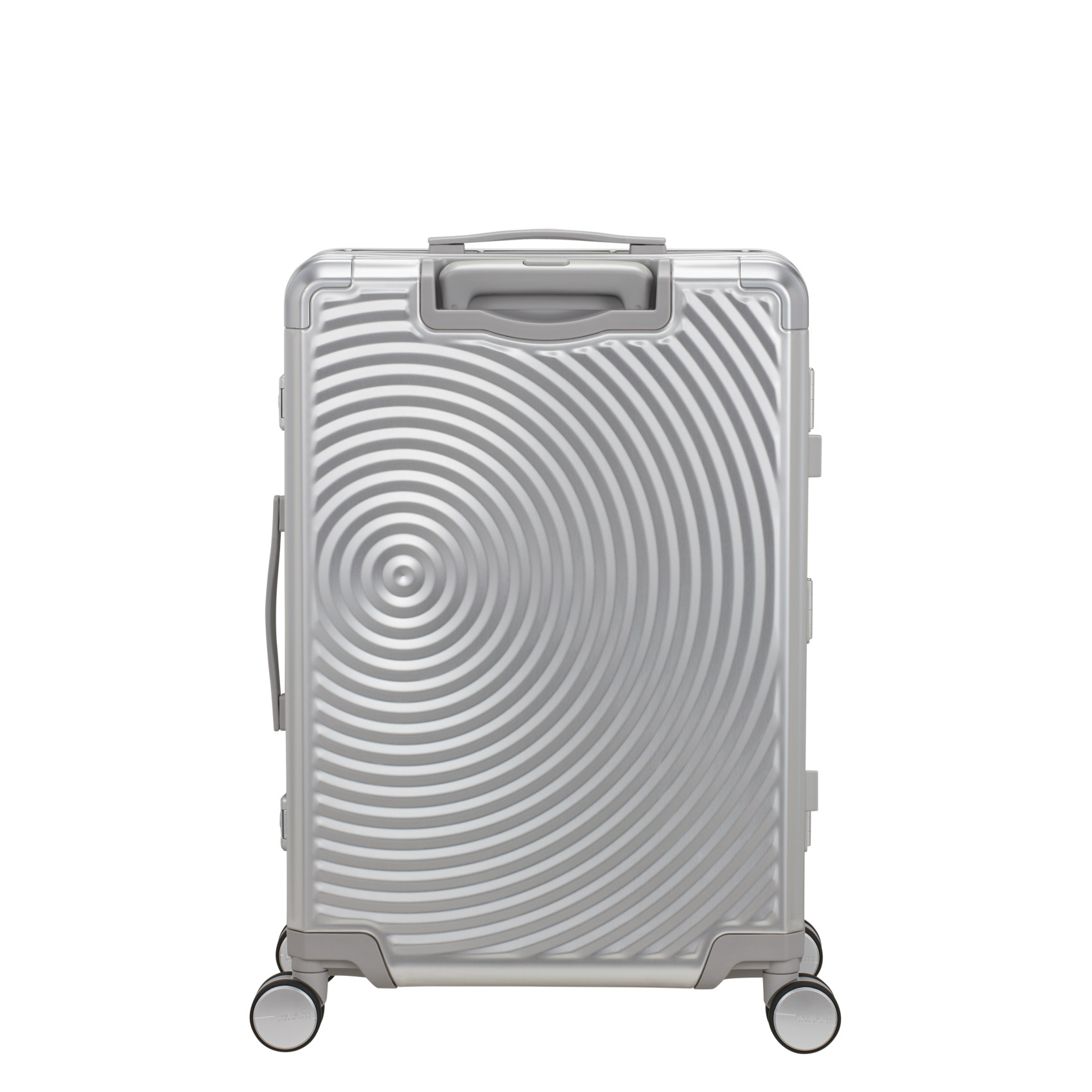 Aluminum suitcase with 4 wheels size M AMERICAN TOURISTER Silver