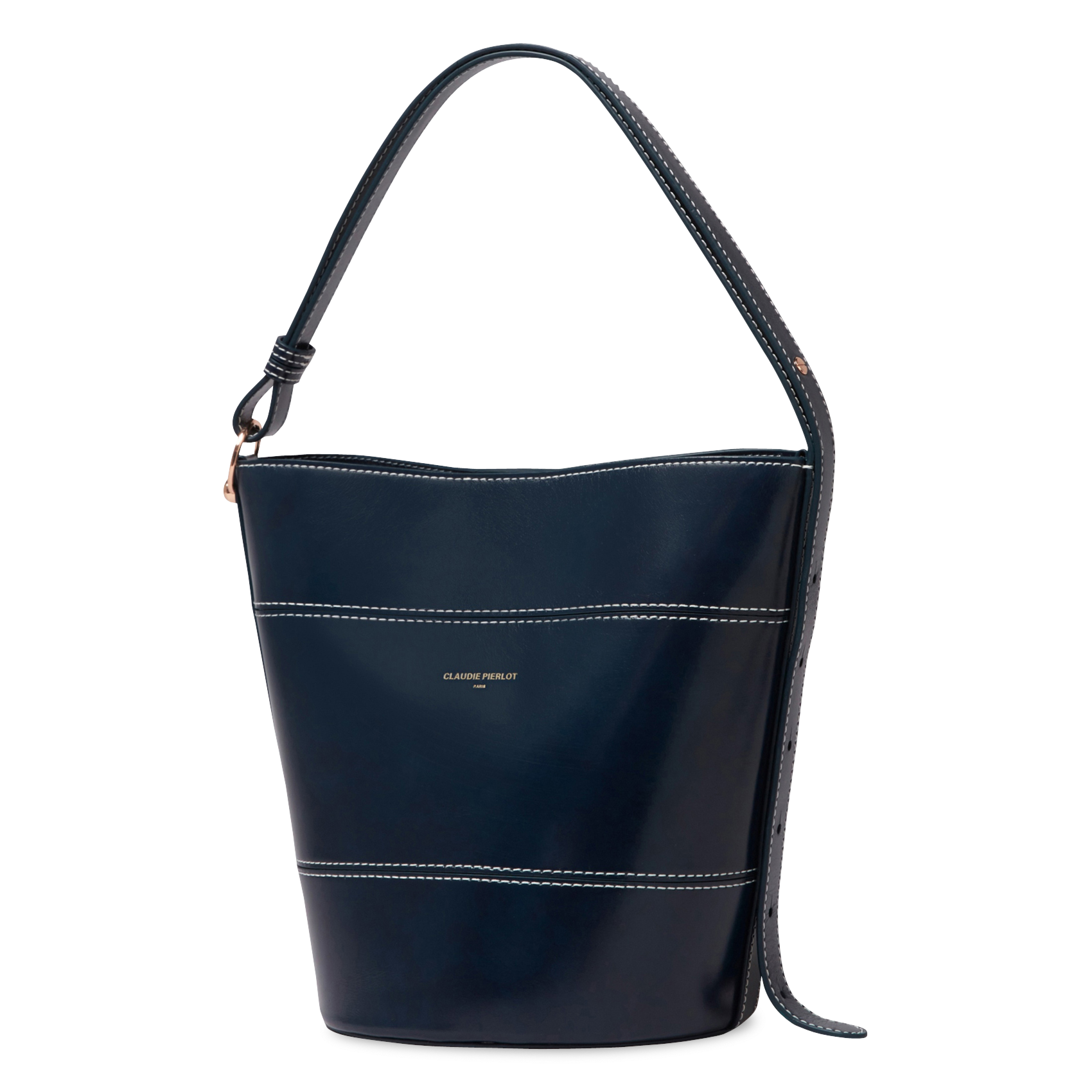 Gesteppte Ledertasche CLAUDIE PIERLOT Blau