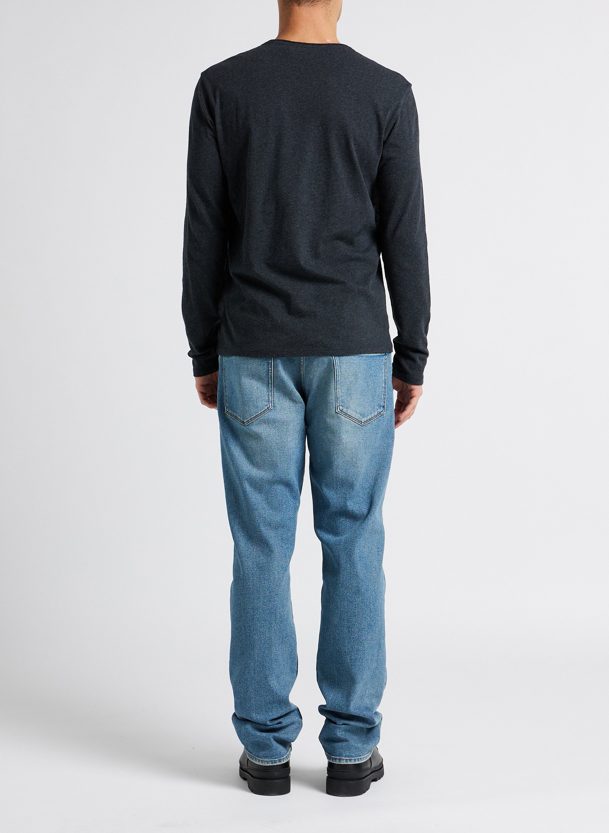 Rundhals-T-Shirt aus Baumwolle IKKS Grau