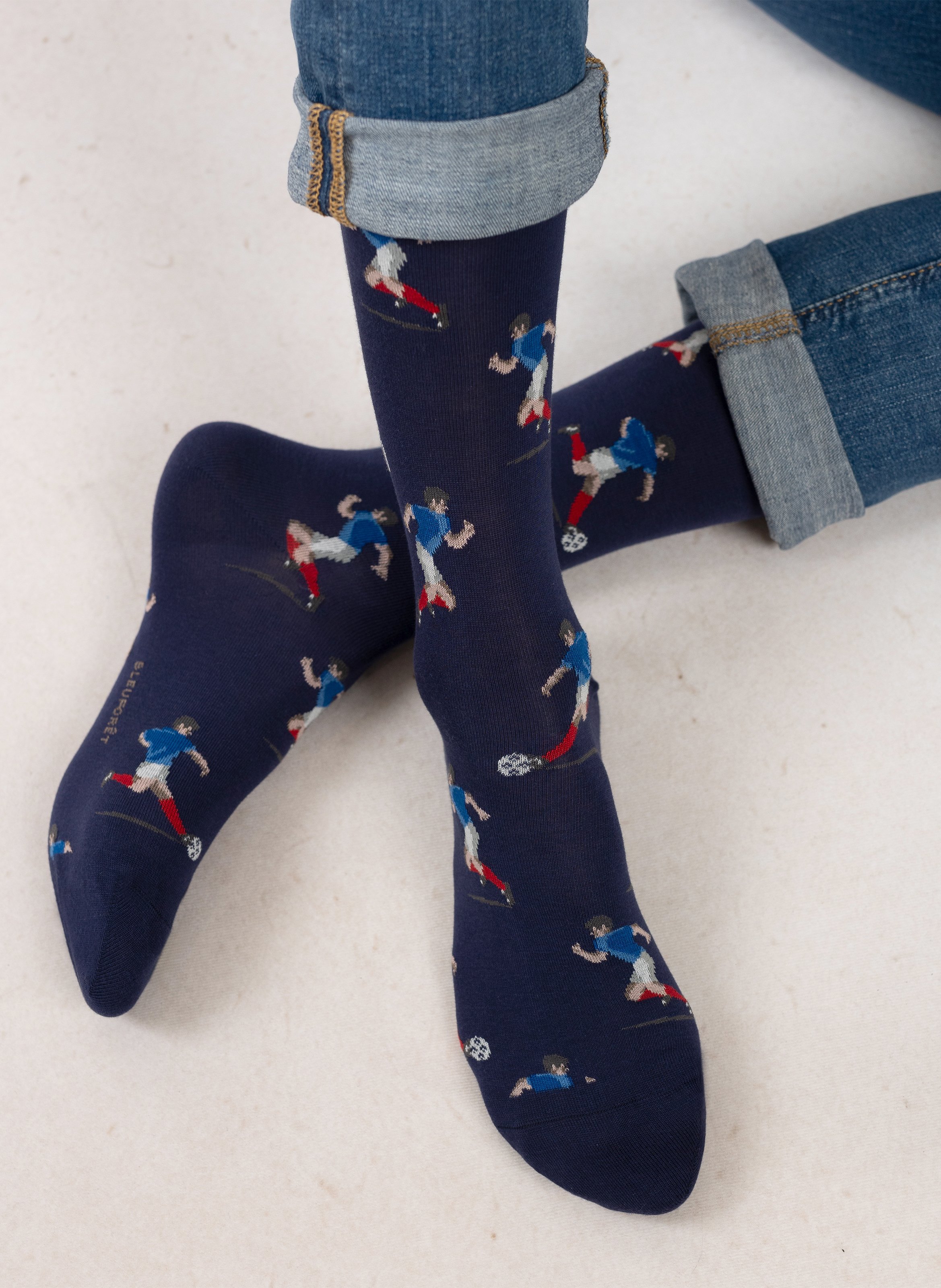 Katoenen sokken met print BLEUFORET Blauw