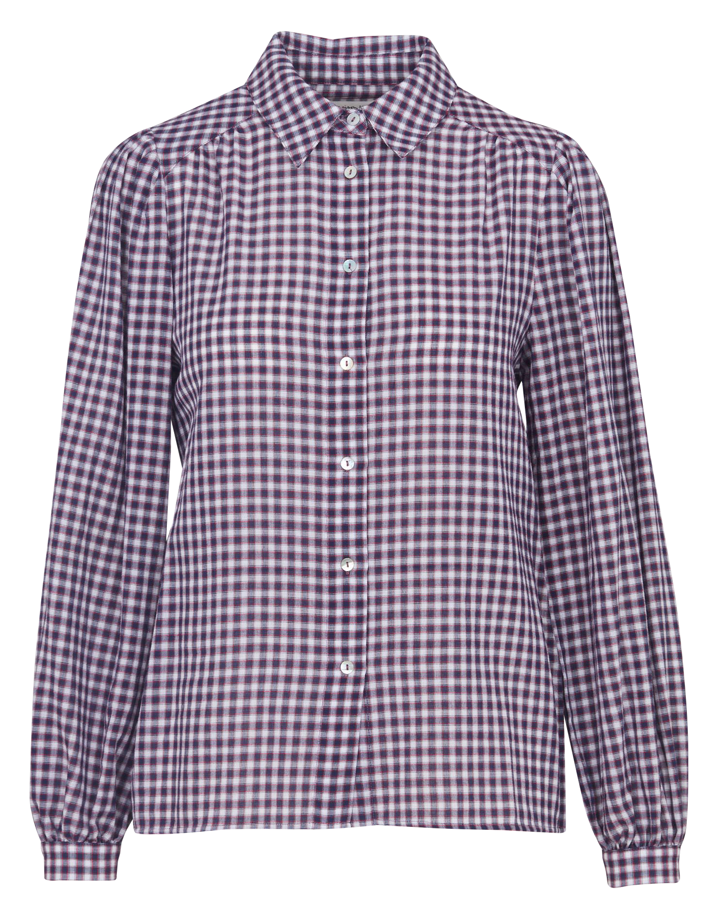 Chemise droite col classique à carreaux MAISON 123 Rouge