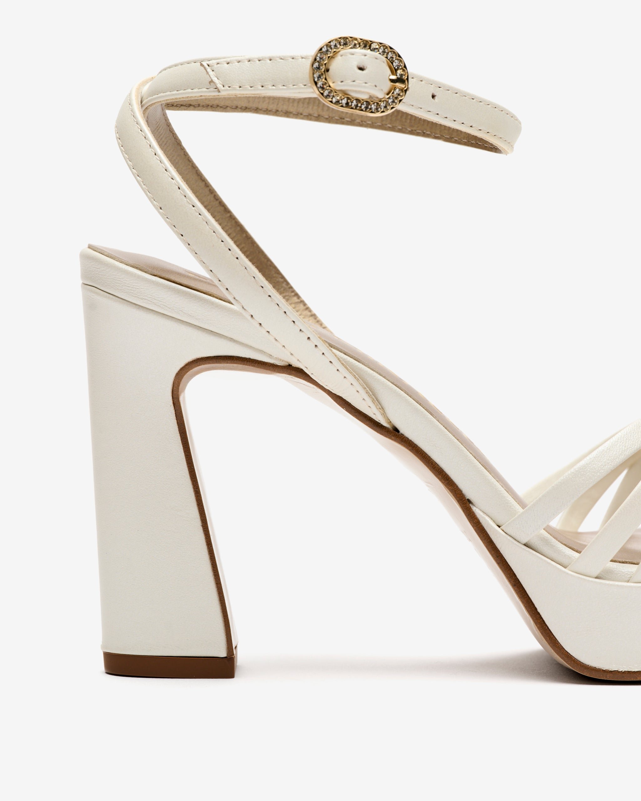 White leather high heel sandals PEDRO MIRALLES White