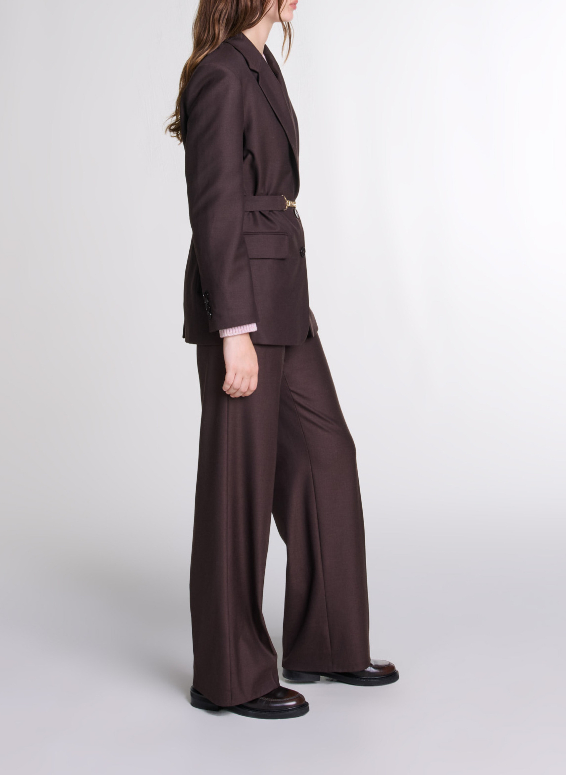 Gerade geschnittener Blazer MAJE Braun