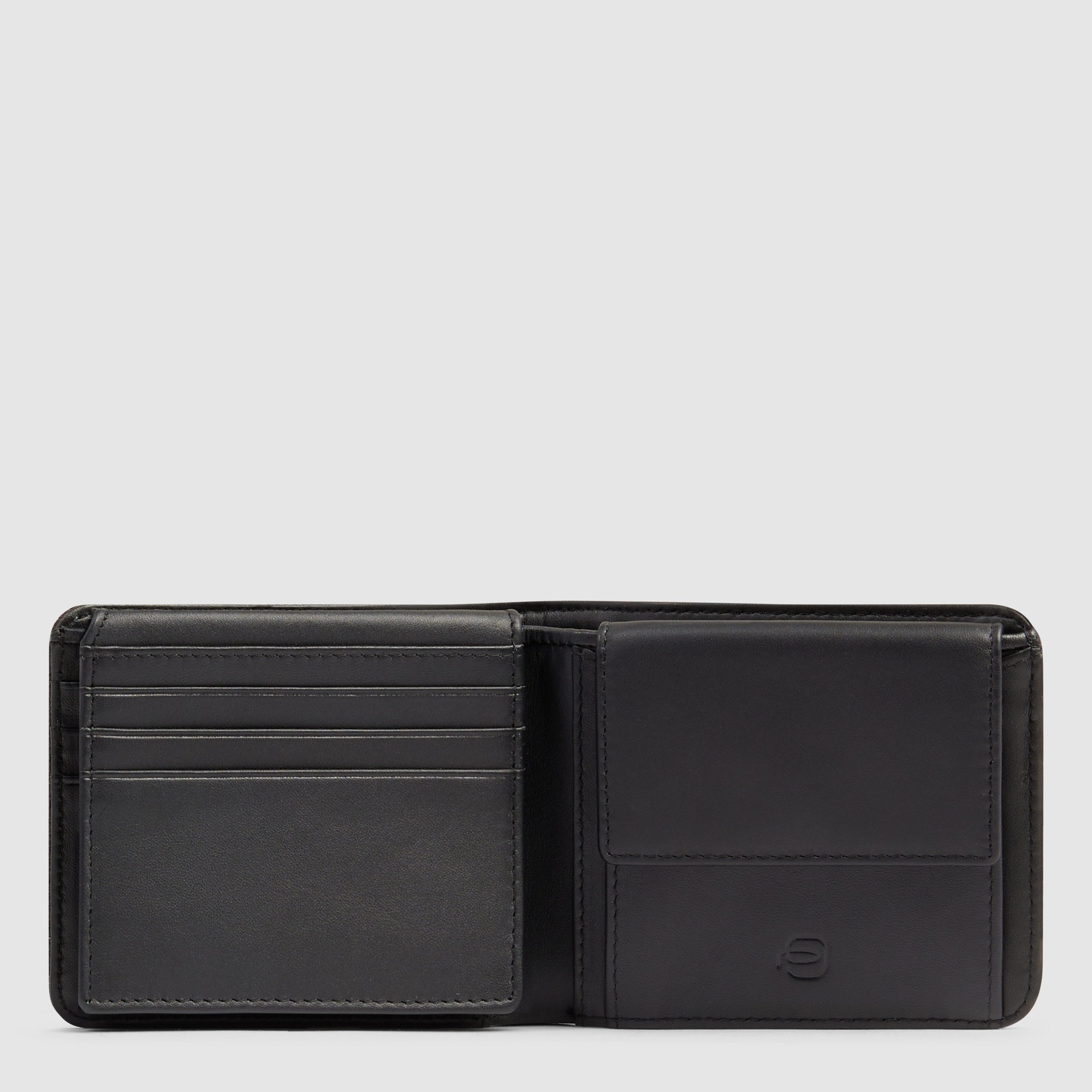 Men's leather wallet with ID card holder PIQUADRO Black
