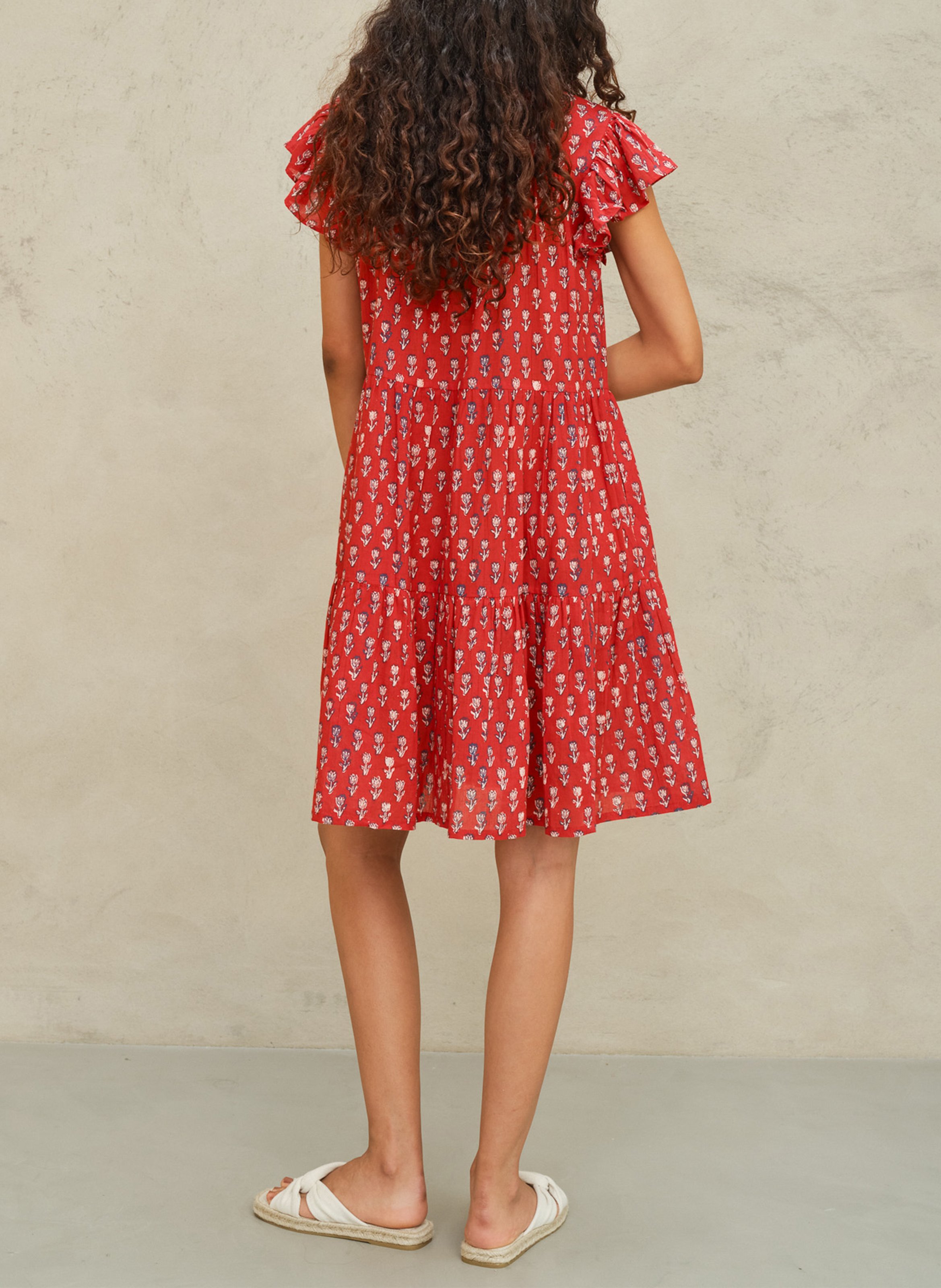 Printed dress M.A.B.E Red