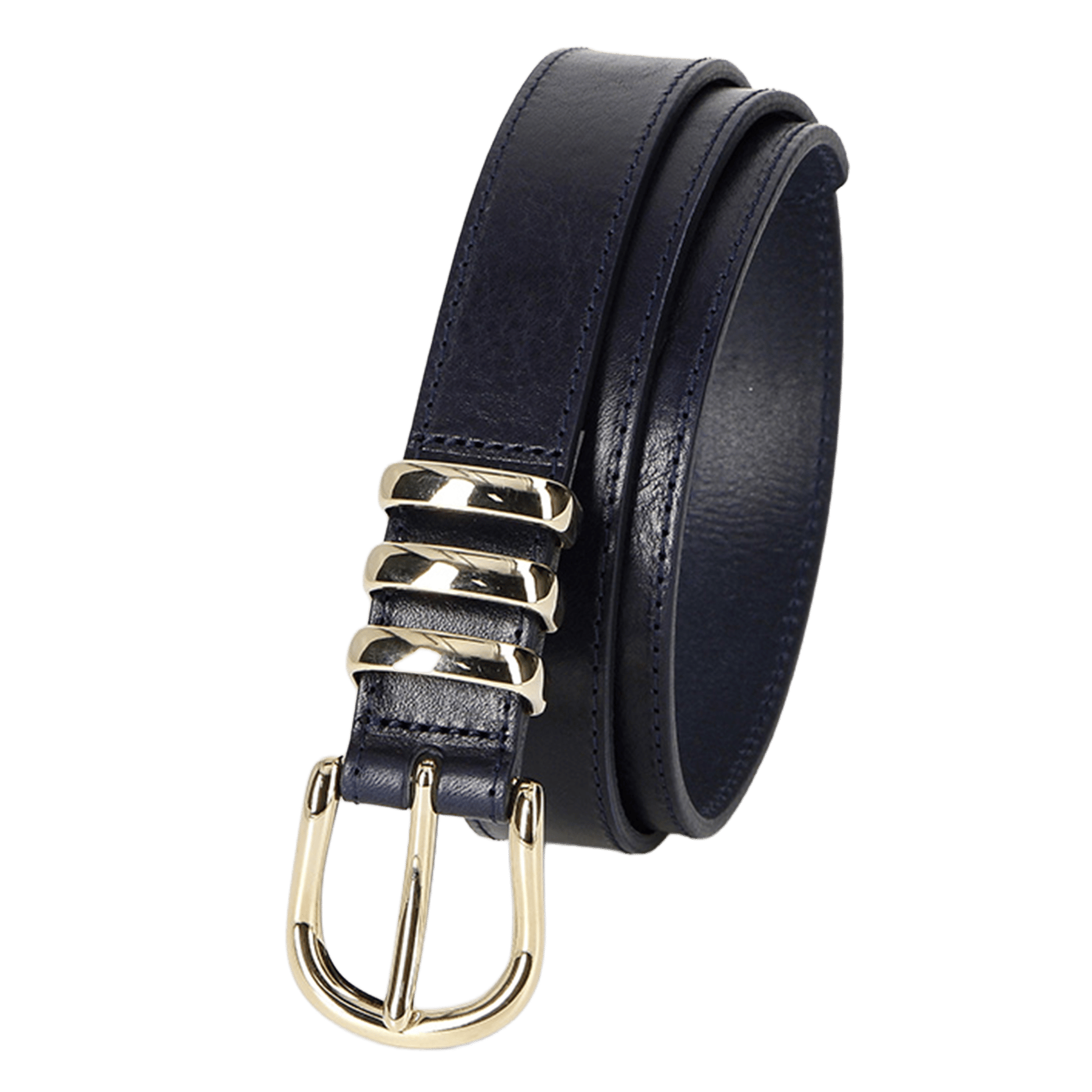 Ledergürtel mit Schnalle HERBERT FRERE SOEUR Blau