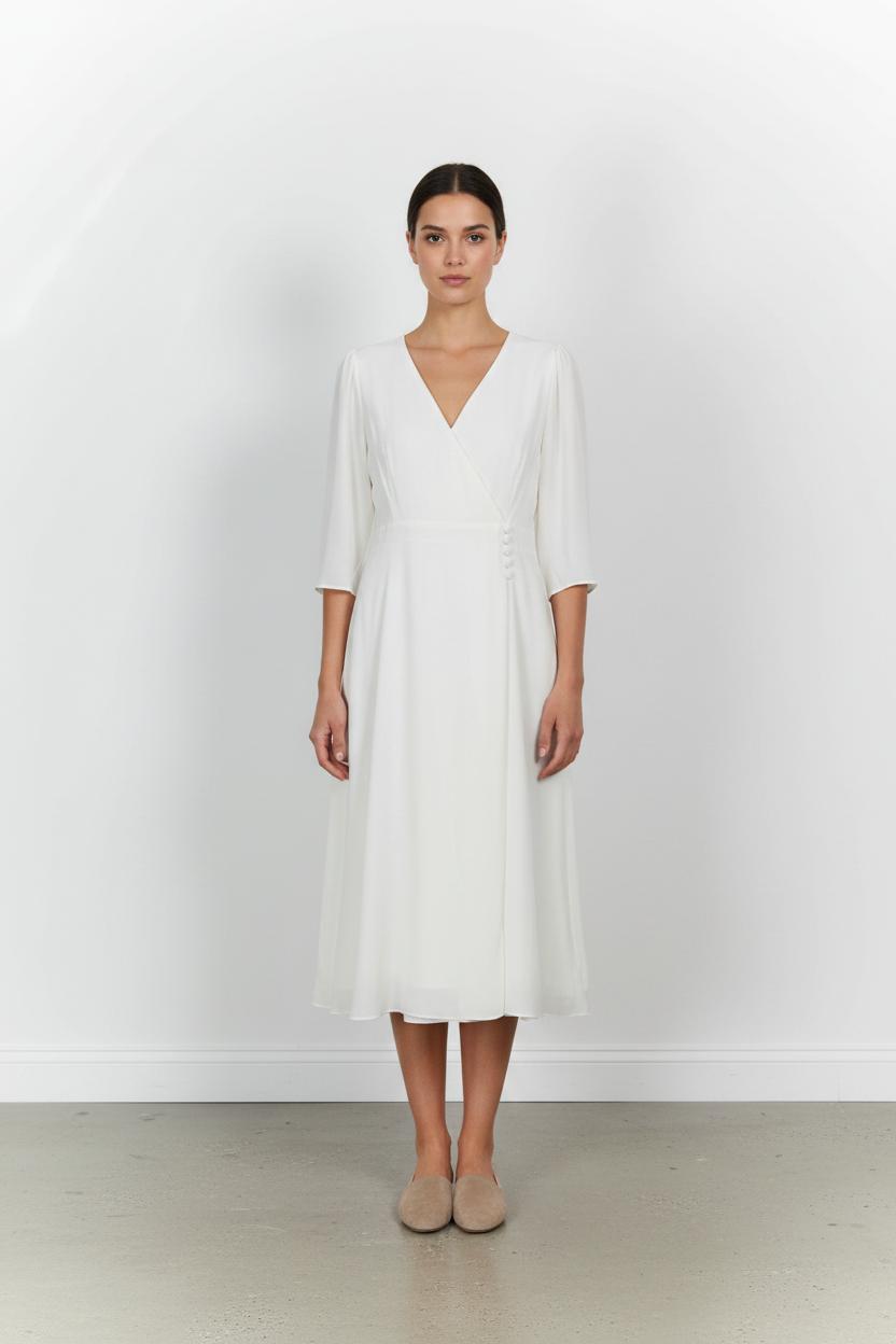 Long dress MAISON LEMOINE - Seconde main Beige