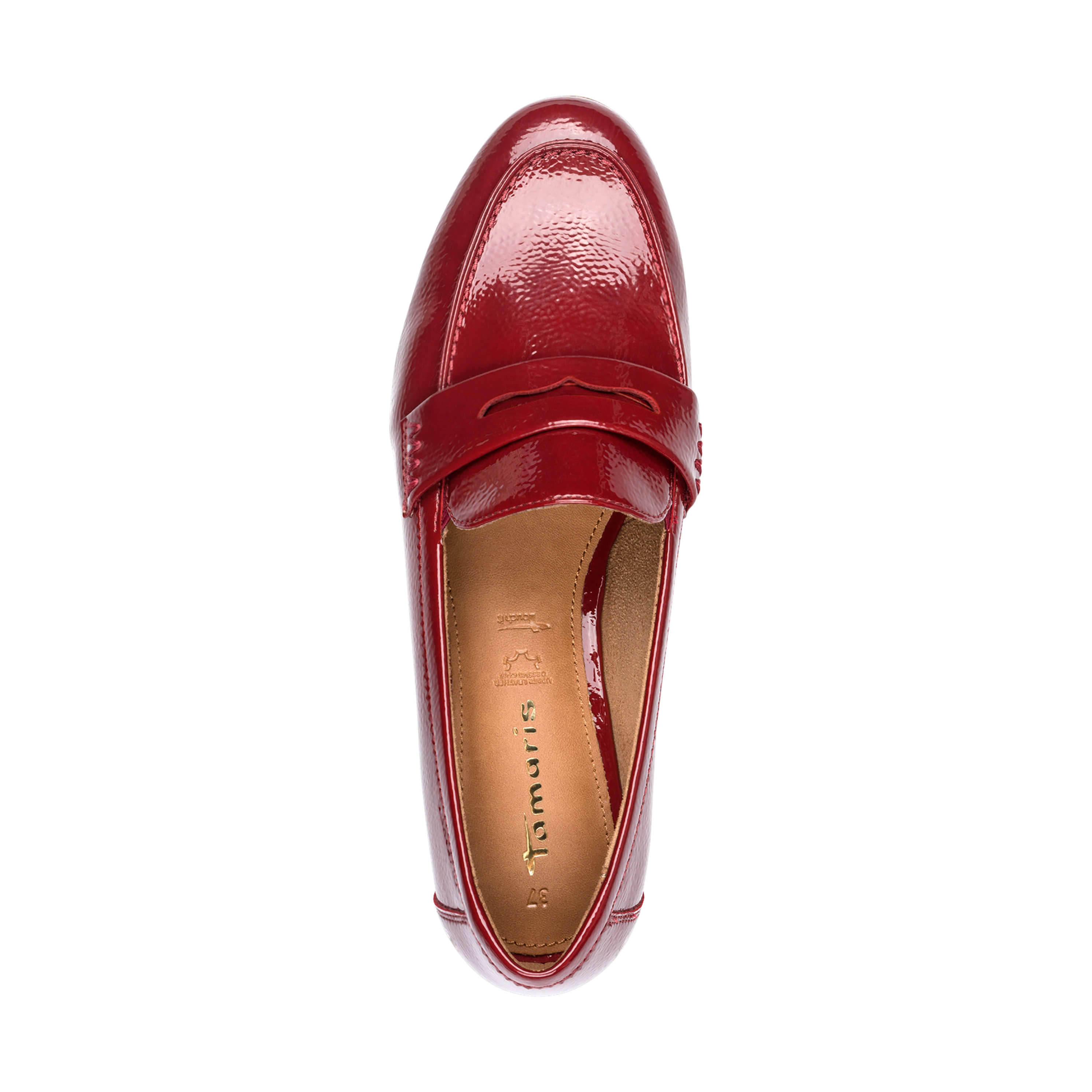 Slip-on moccasin TAMARIS Red
