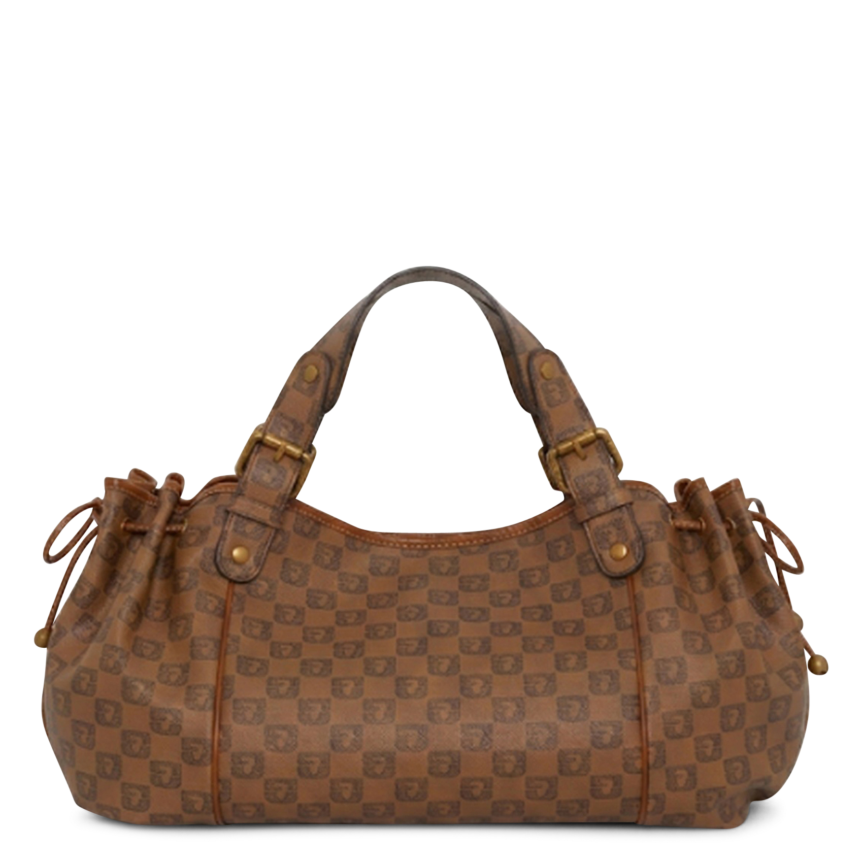 Monogram handbag GERARD DAREL Brown