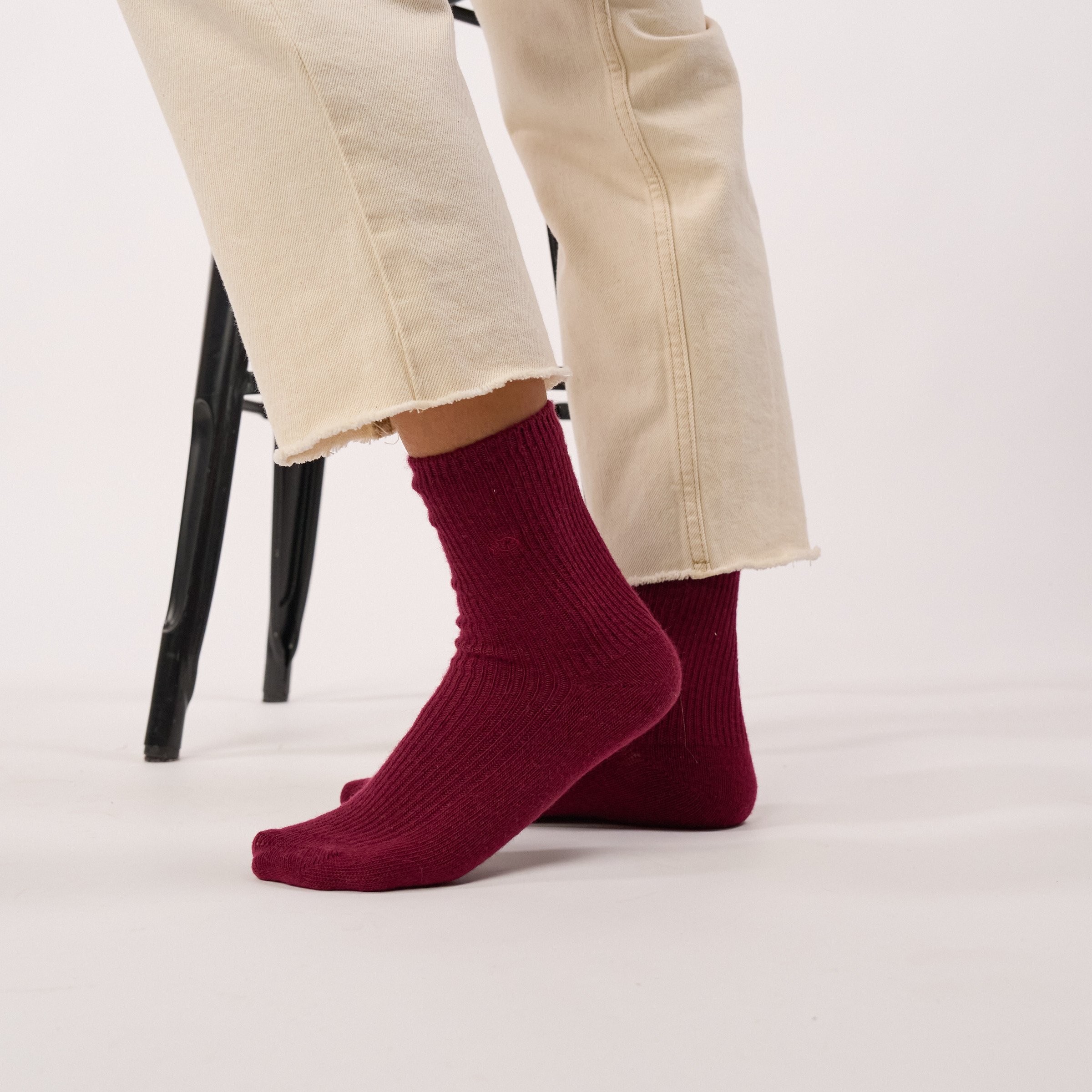 Wool socks | Red BILLYBELT Women