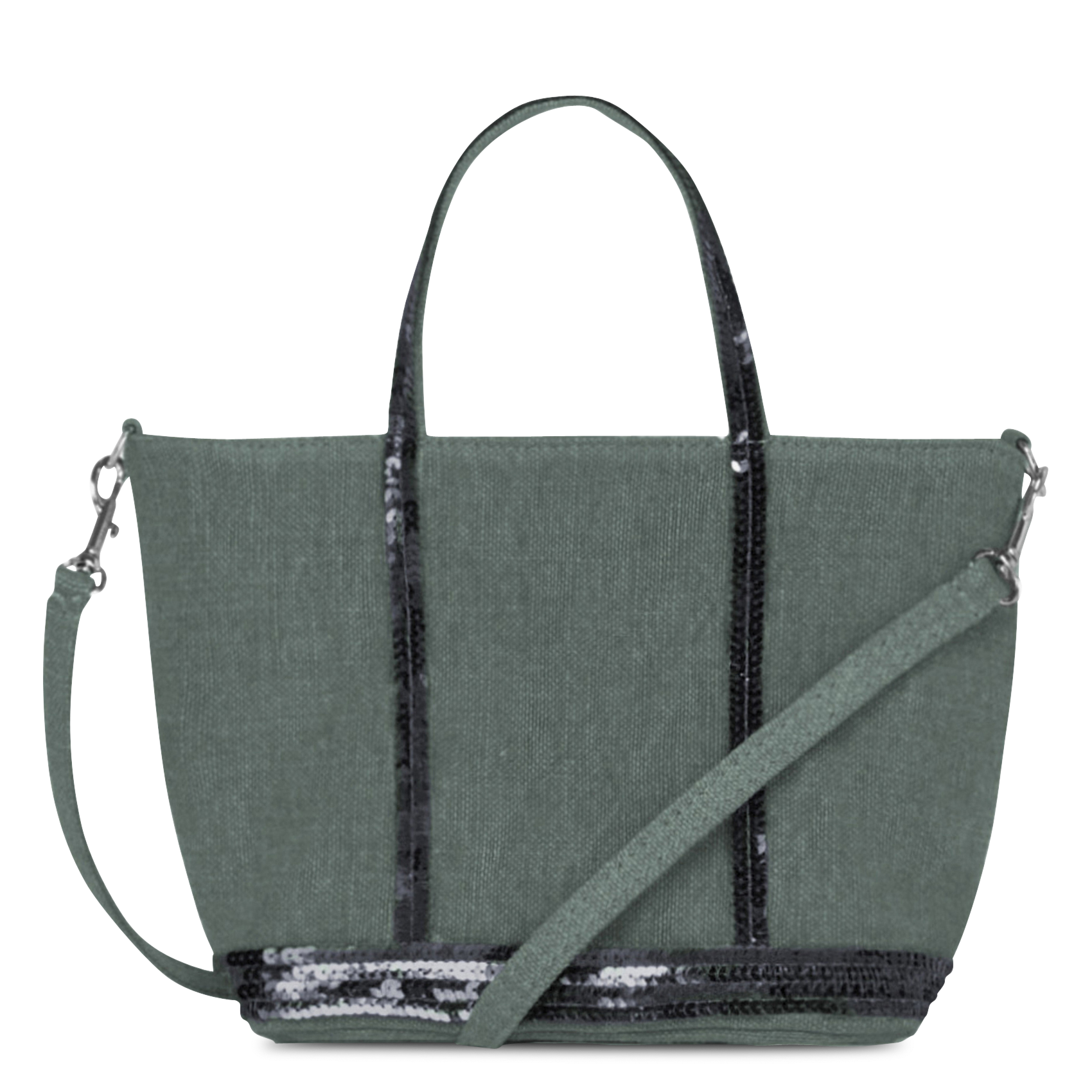 Leinen-Shopper mit Pailletten VANESSA BRUNO Grun