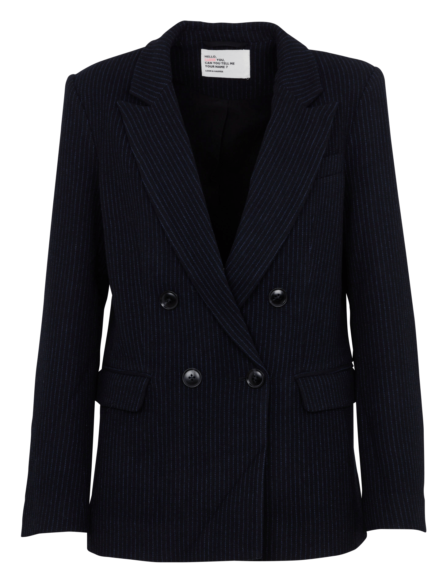 Gestreifter Blazer LEON & HARPER Blau