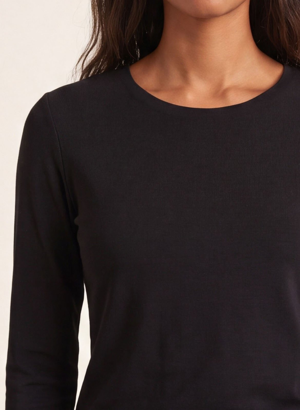 Langarm-T-Shirt aus Baumwollmischung KOOKAI Schwarz