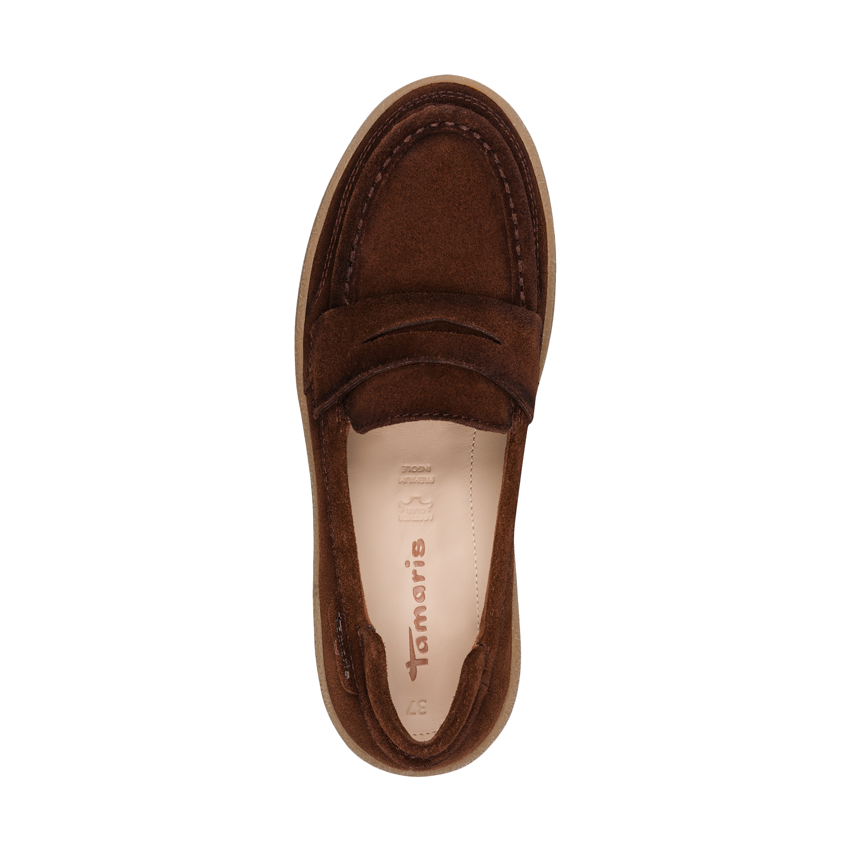 Leather moccasins TAMARIS Multicolored