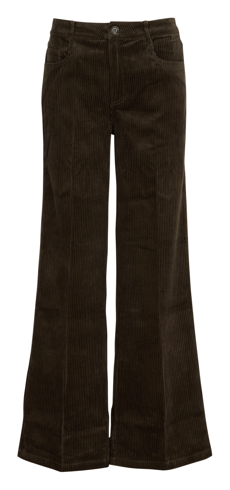 Wide-leg cotton-blend corduroy pants KOOKAI Khaki