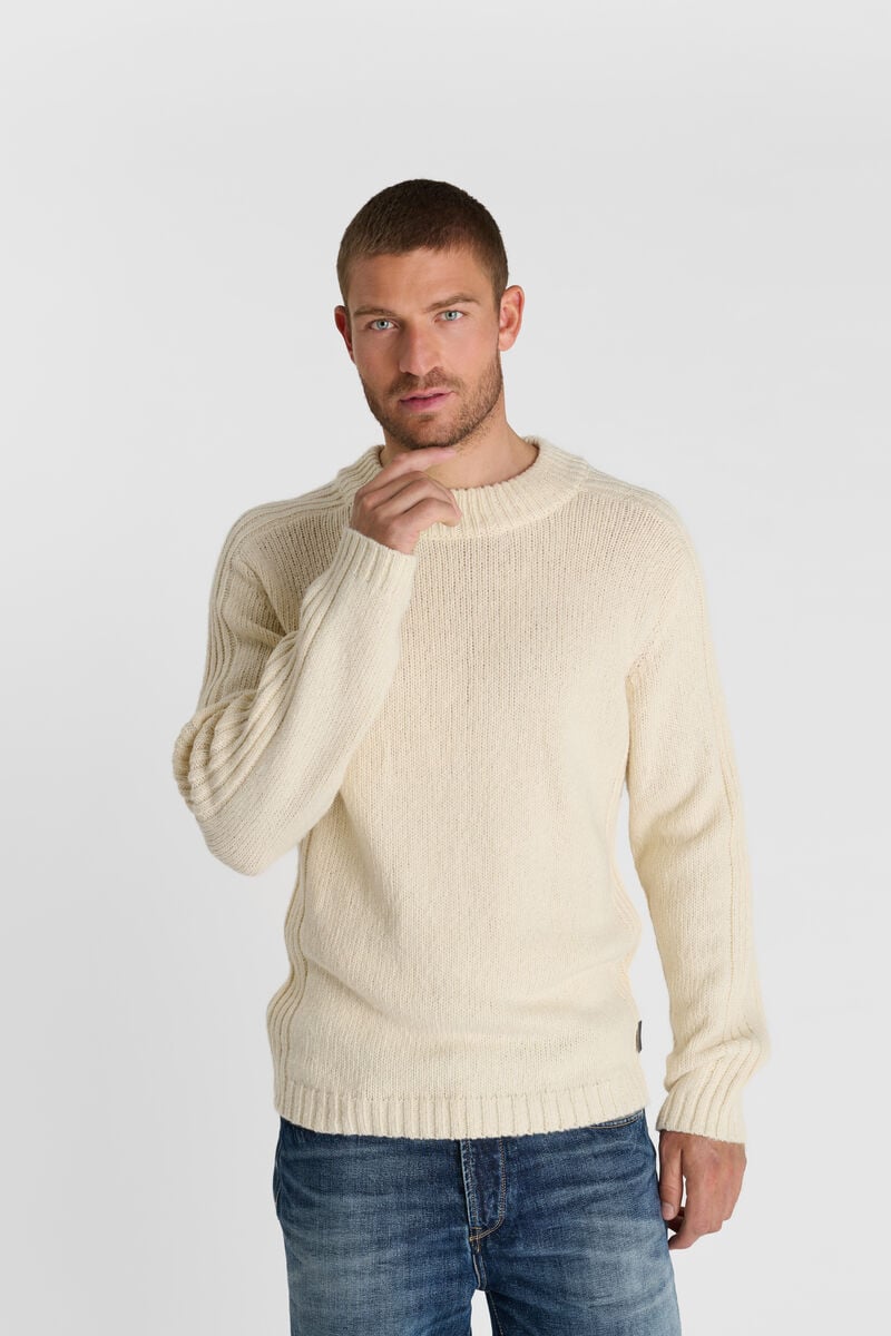 Round-neck sweater LE TEMPS DES CERISES Beige