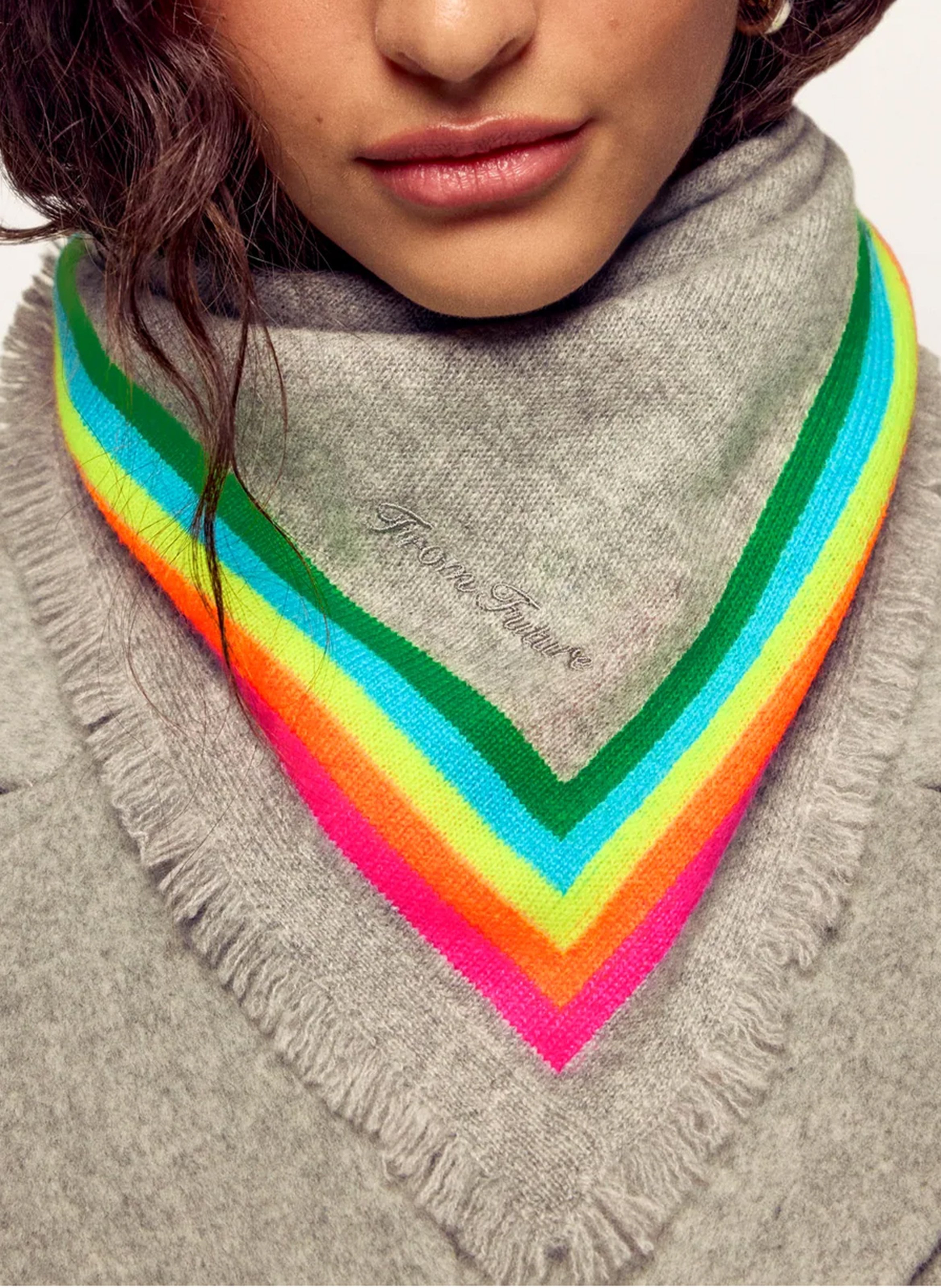 Striped cashmere scarf FROM FUTURE