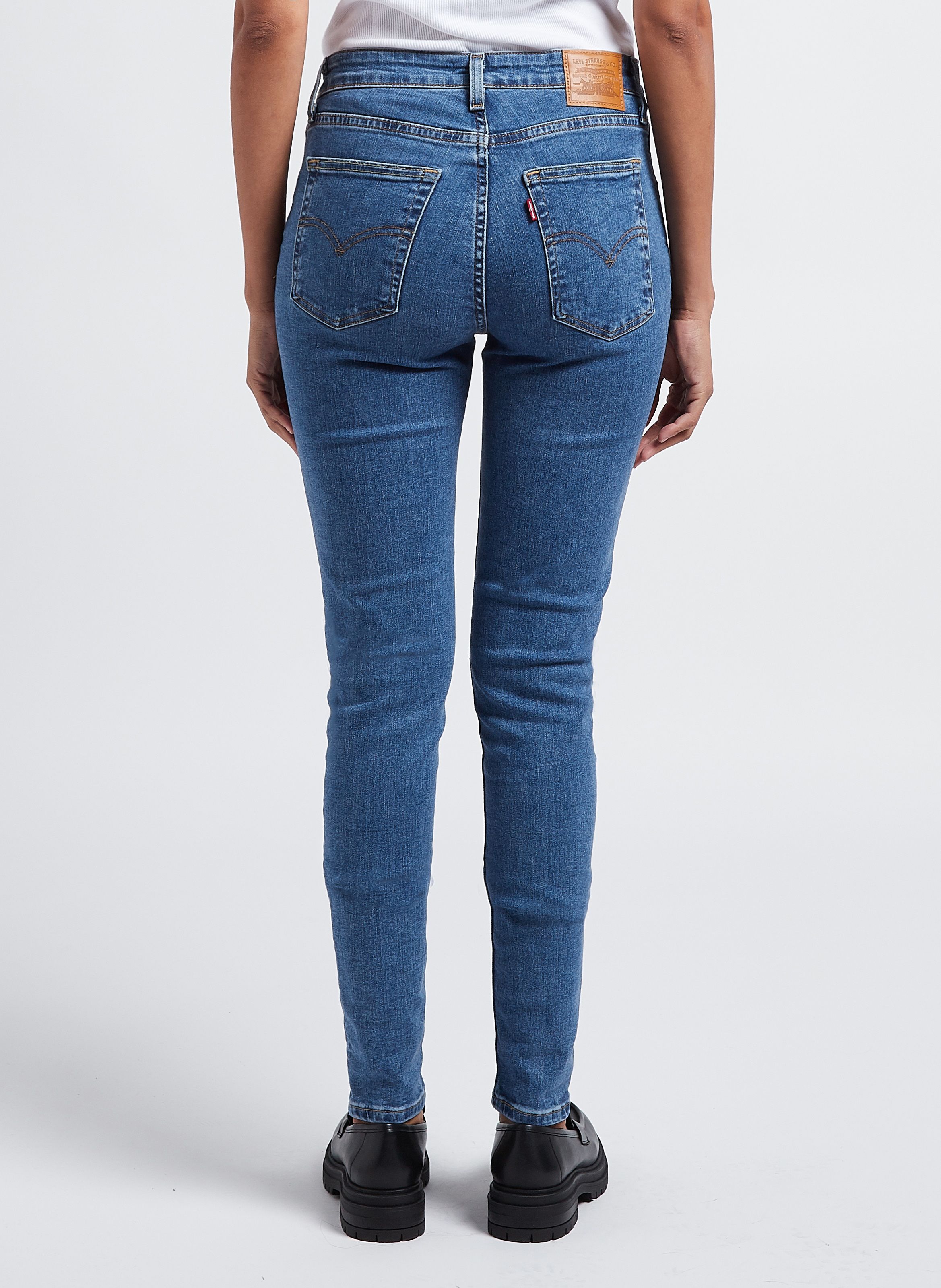 Raw denim High waisted skinny jeans