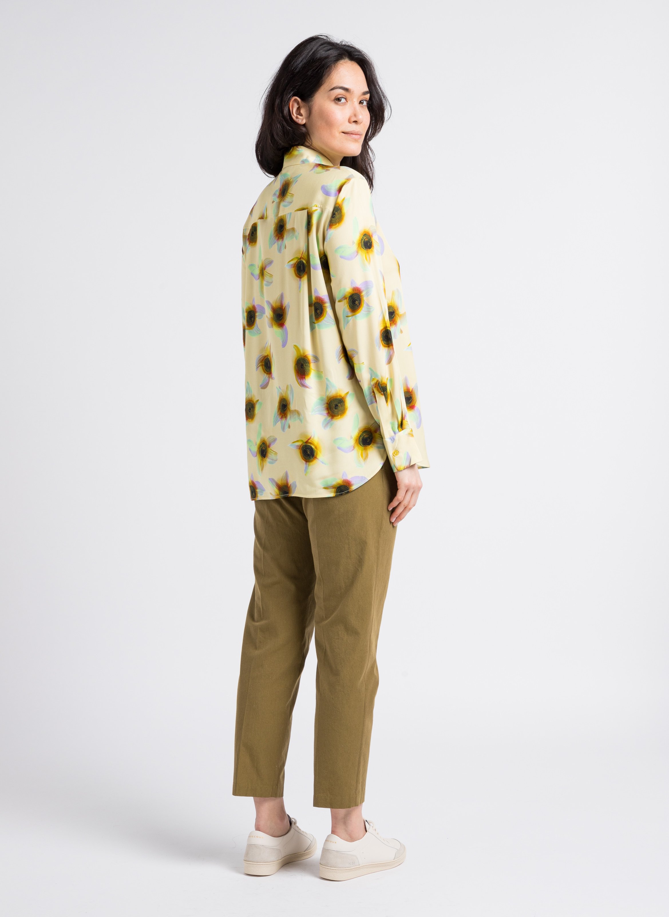 Pantalon droit étroit POMANDERE Vert