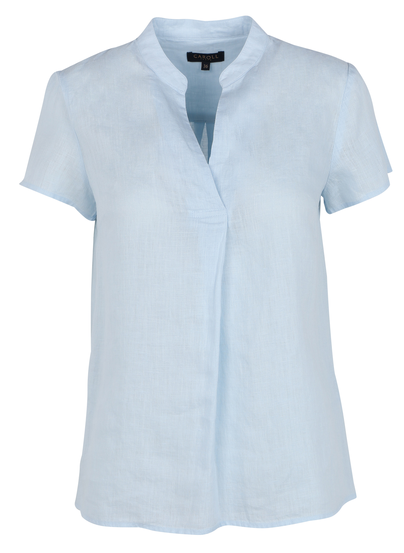 Top col v en lin CAROLL Bleu