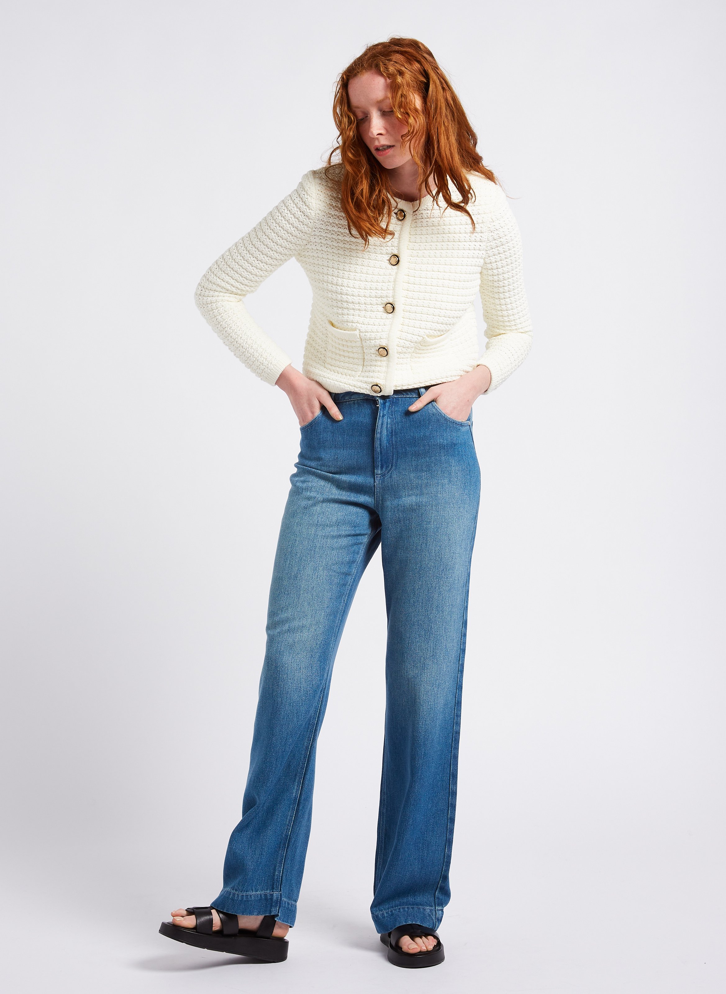 Sandales à plateforme en cuir - Look 1