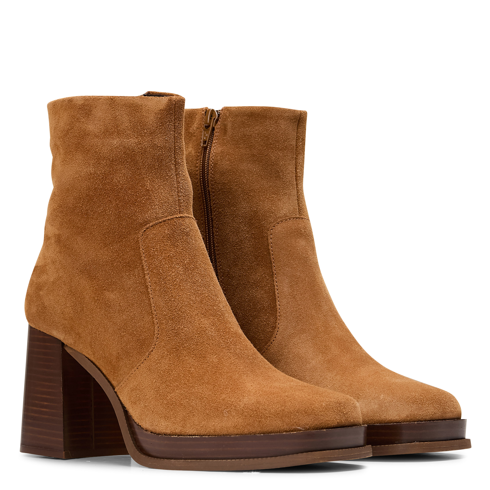 Suède enkellaarzen I CODE Brown