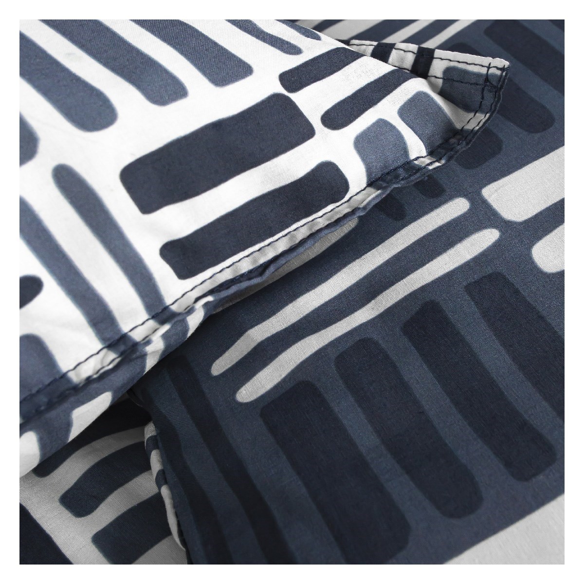 Printed cotton bedding set TODAY LINGE DE MAISON Blue