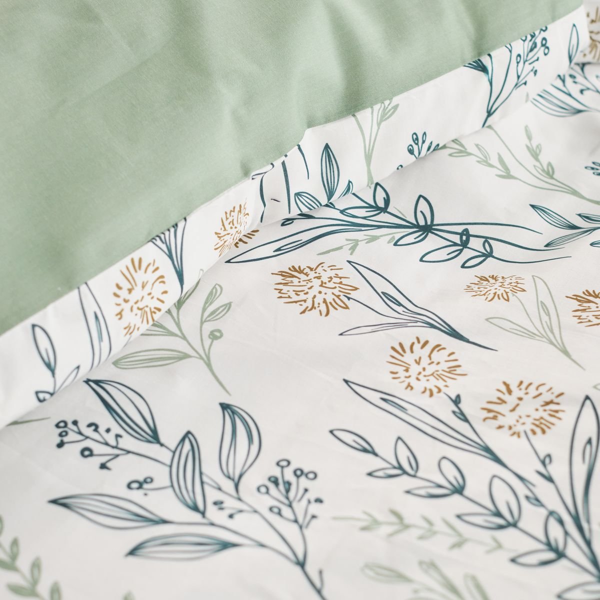 Printed cotton bed set TODAY LINGE DE MAISON White