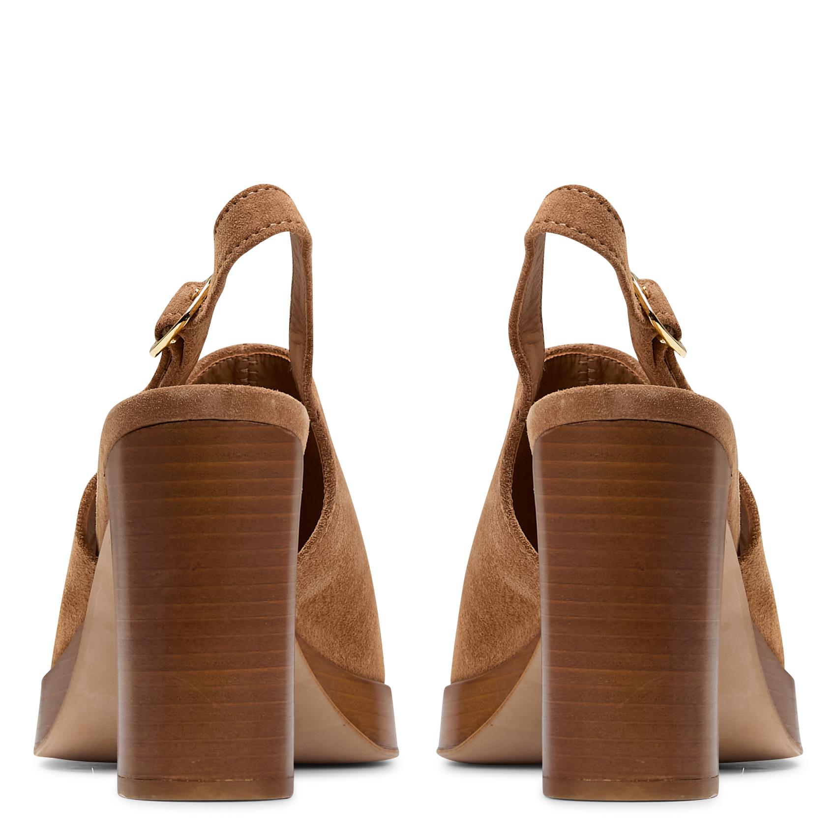 Sandales à talon en cuir MELLOW YELLOW Marron