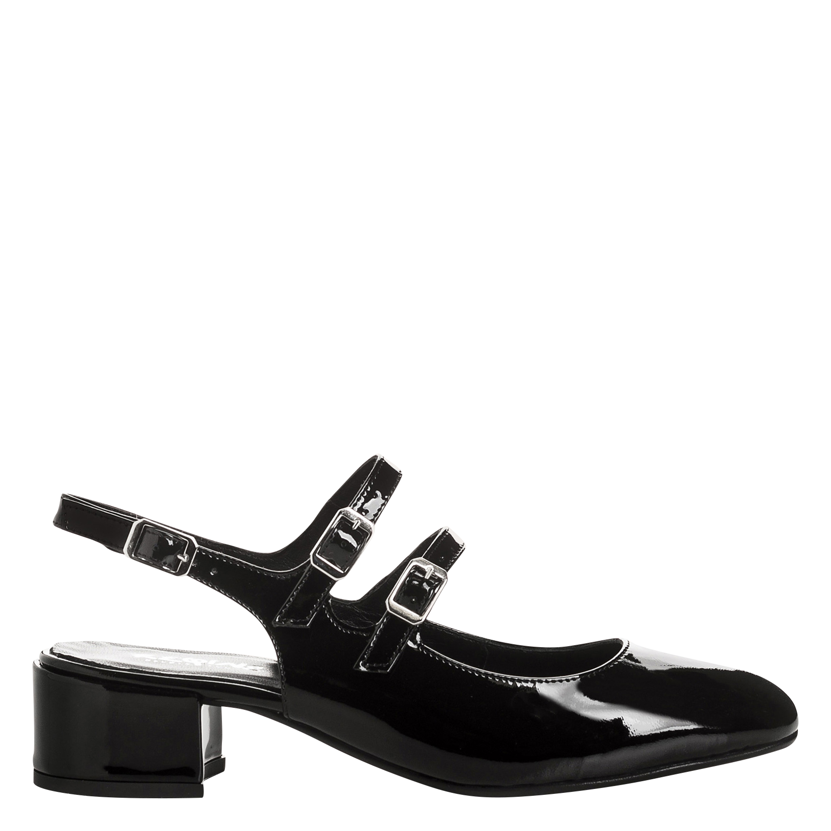 Lakleren babypantoffels REQINS Zwart