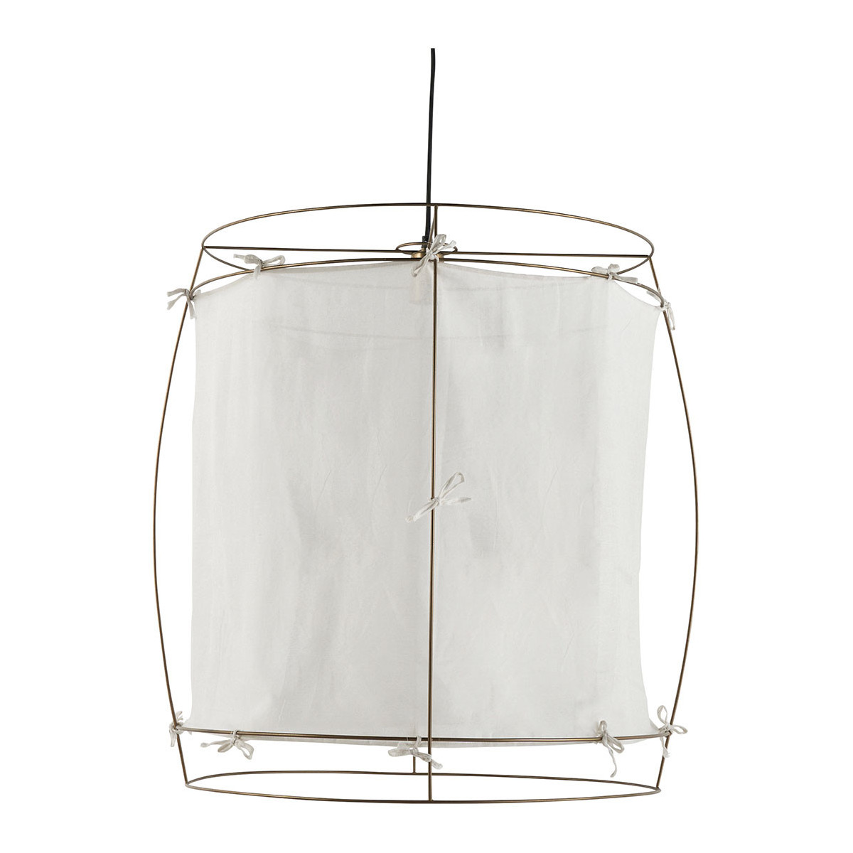 Suspension tissu et métal BLANC D'IVOIRE Blanc