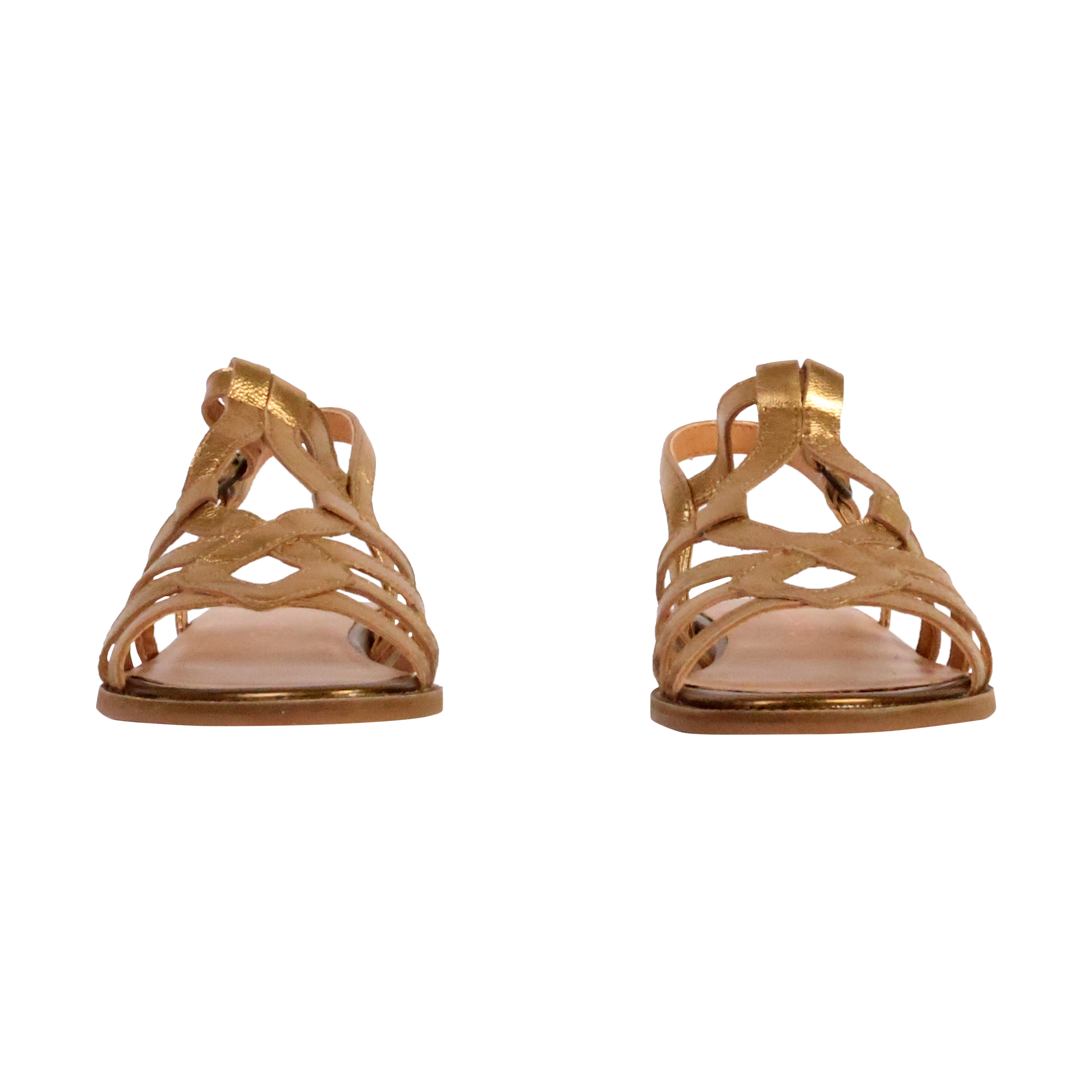 Sabine leather sandals EMILIE KARSTON Golden