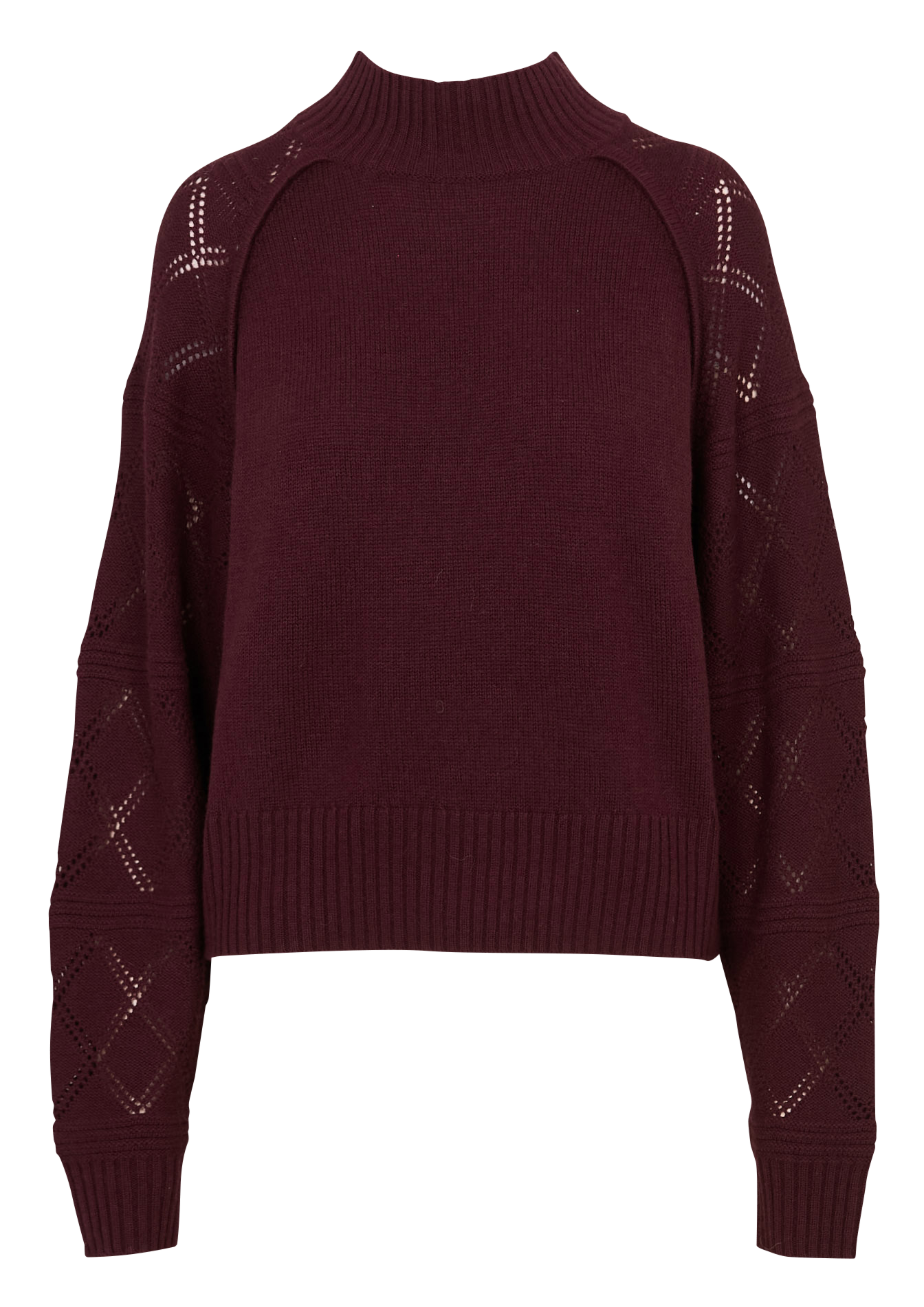 Pull droit en laine IKKS Violet