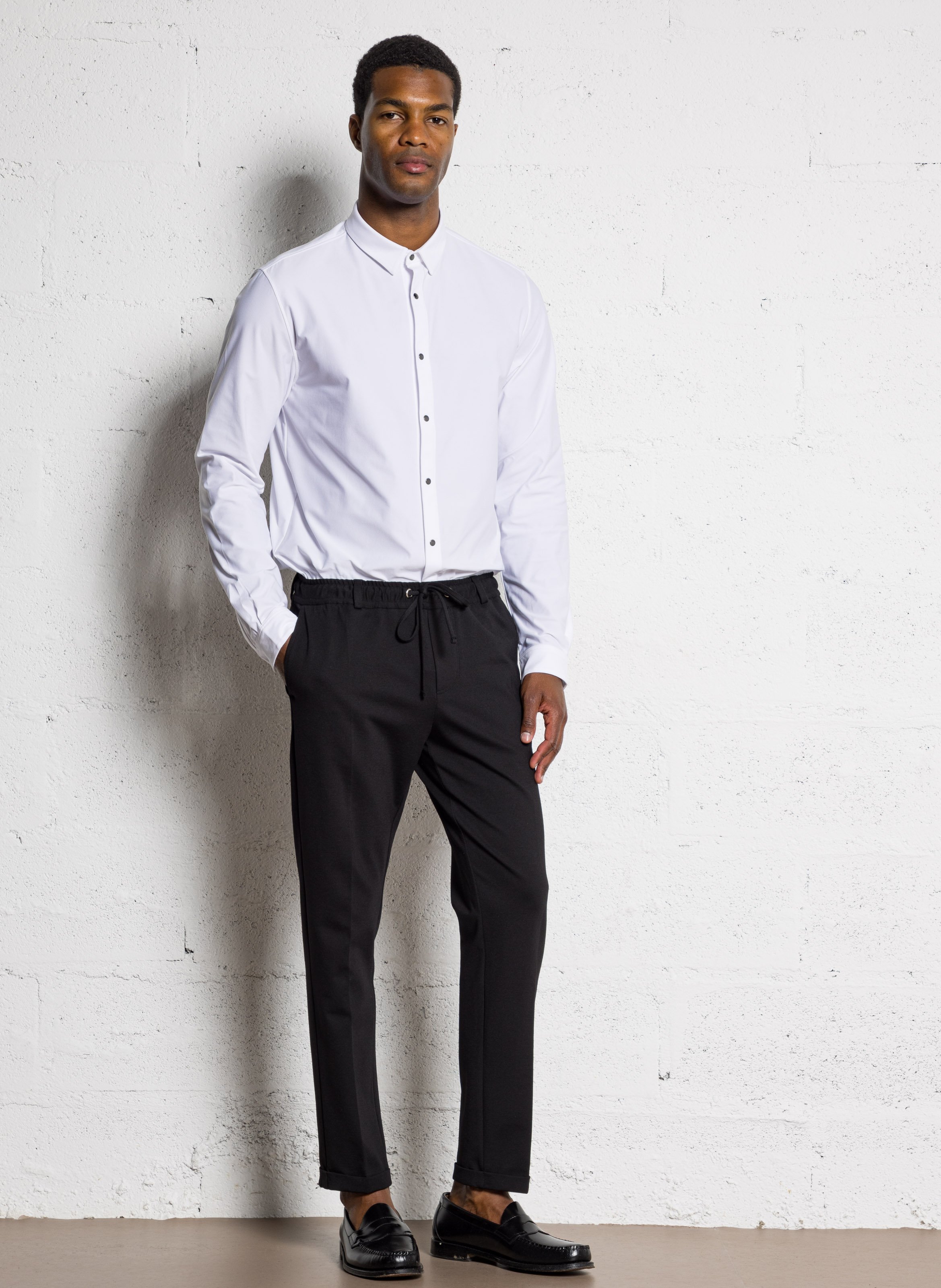 Chemise col classique IKKS White