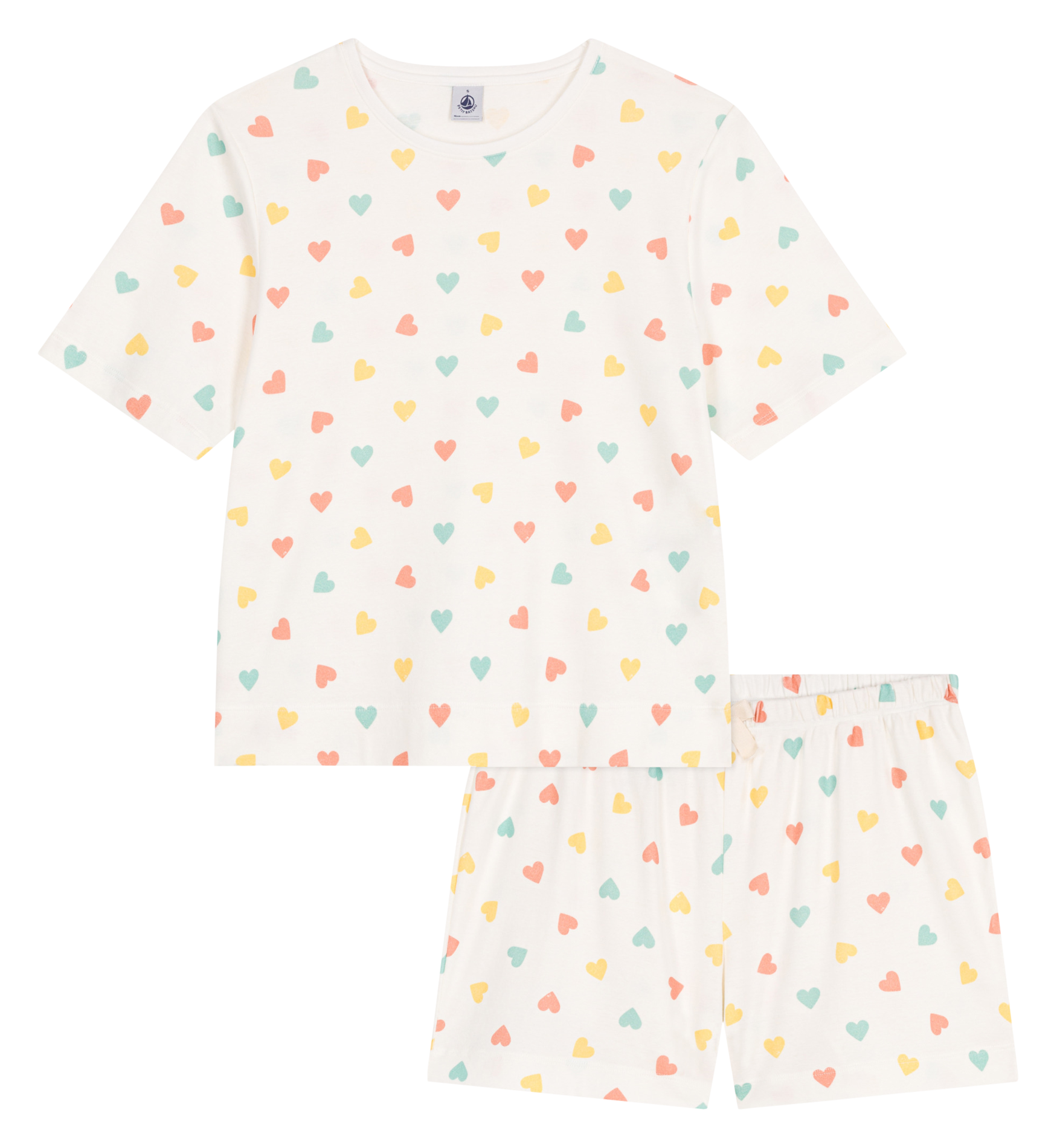 Herz-Pyjama PETIT BATEAU Mehrfarbig