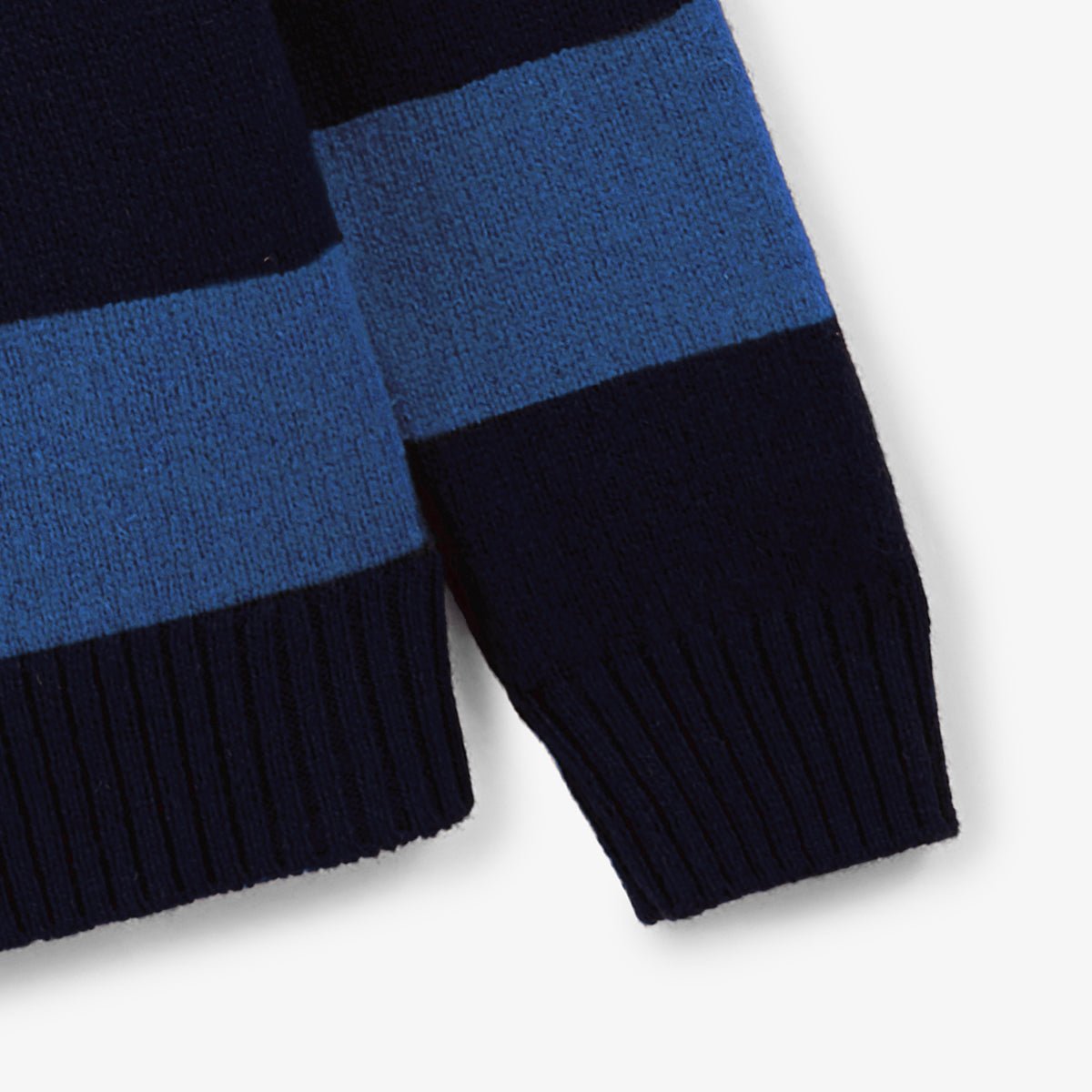 Rib-knit straight sweater SERGE BLANCO Blue