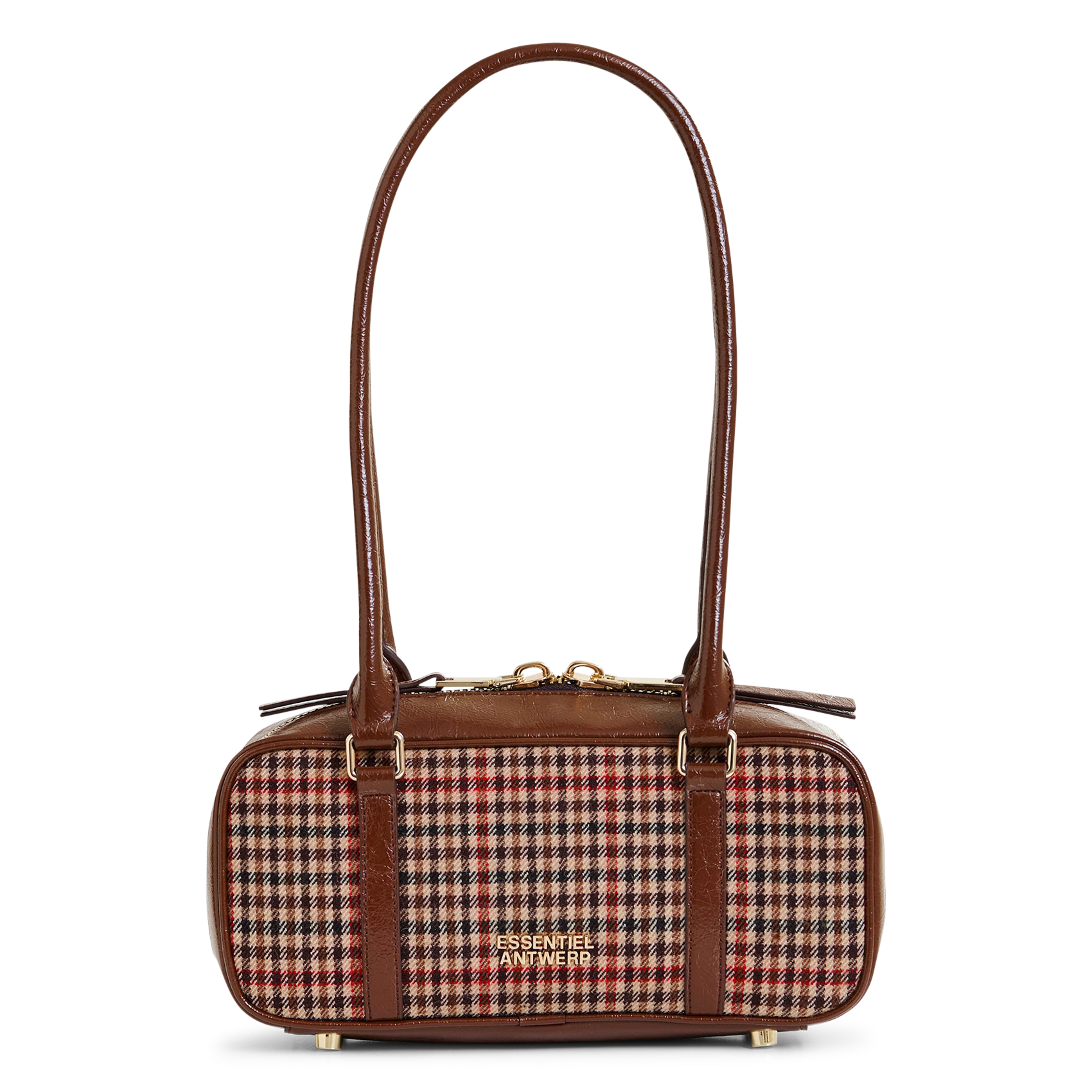 Sac épaule en laine mélangée ESSENTIEL ANTWERP Marron