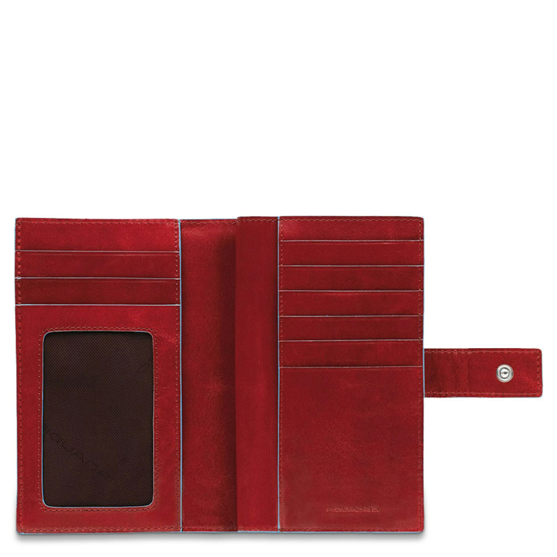 Babylon leather wallet PIQUADRO Red