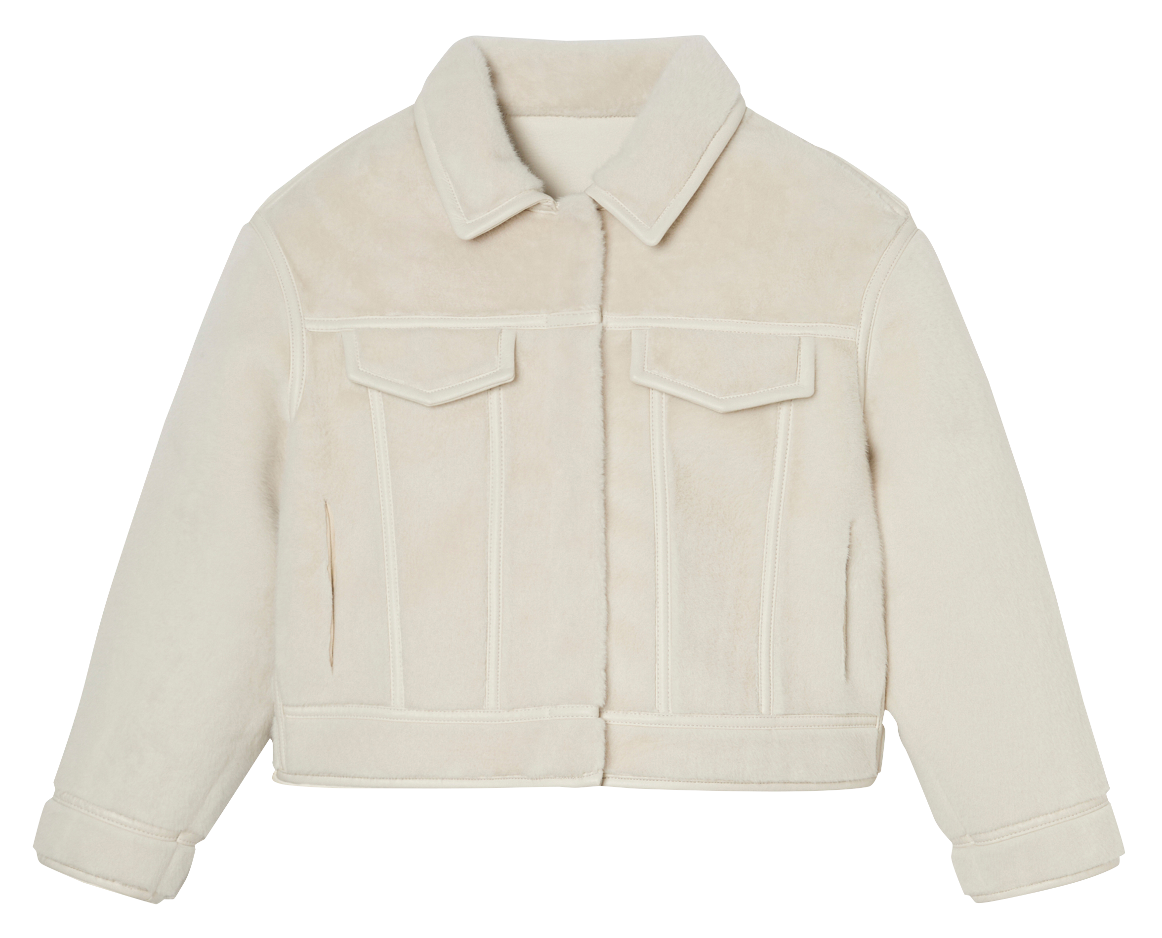 Short reversible oversized jacket ZAPA White