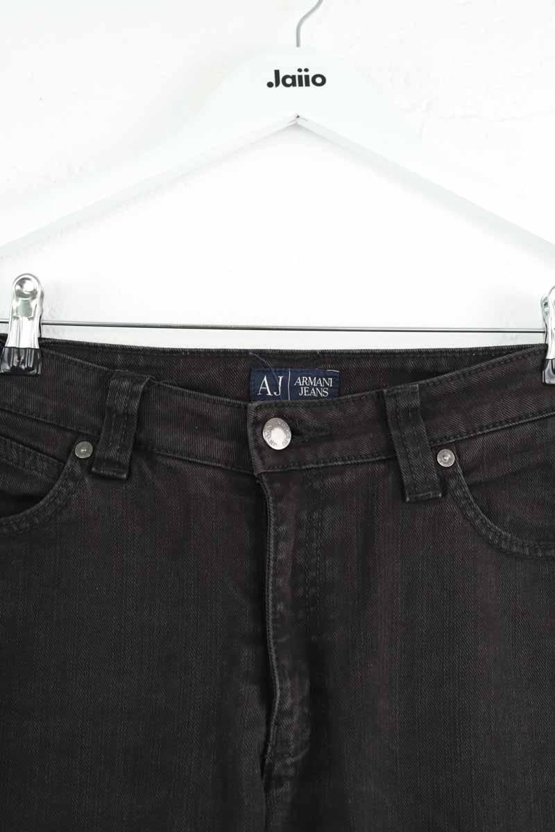 Cotton straight jeans ARMANI - SECONDE MAIN Black