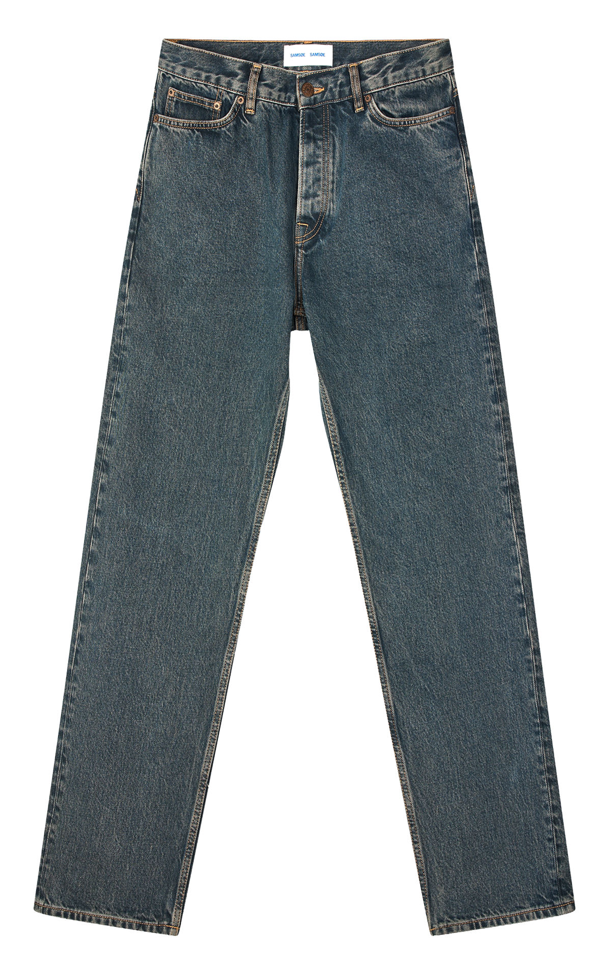 - Straight-leg jeans
- 5 pockets
- Straight cut
- Faded effect SAMSOE SAMSOE Blue