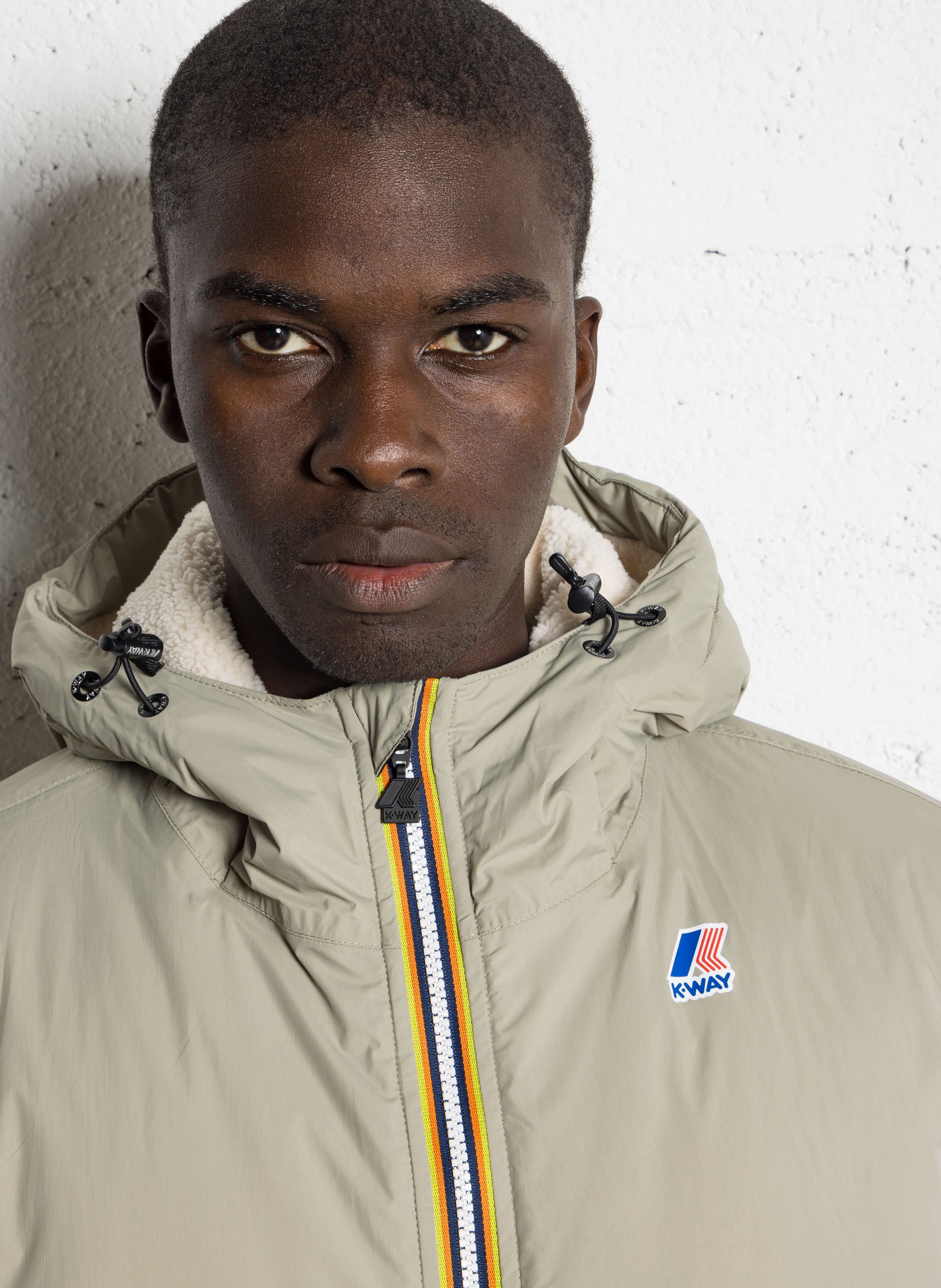 Doudoune col montant K-WAY Vert