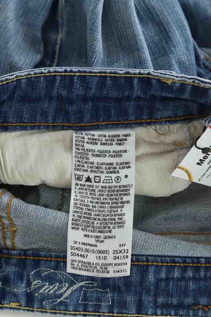 Cotton straight jeans LEVI'S - Seconde main Blue