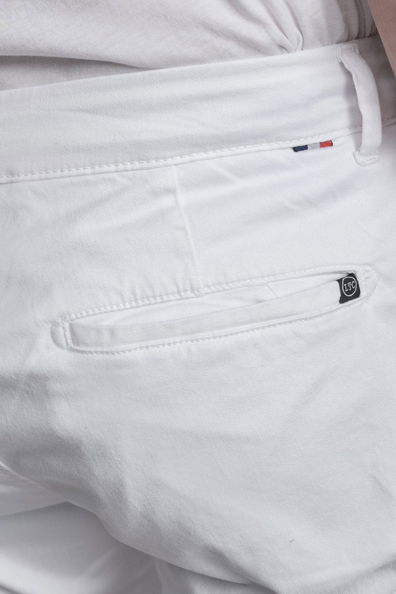 Chino pants LE TEMPS DES CERISES White