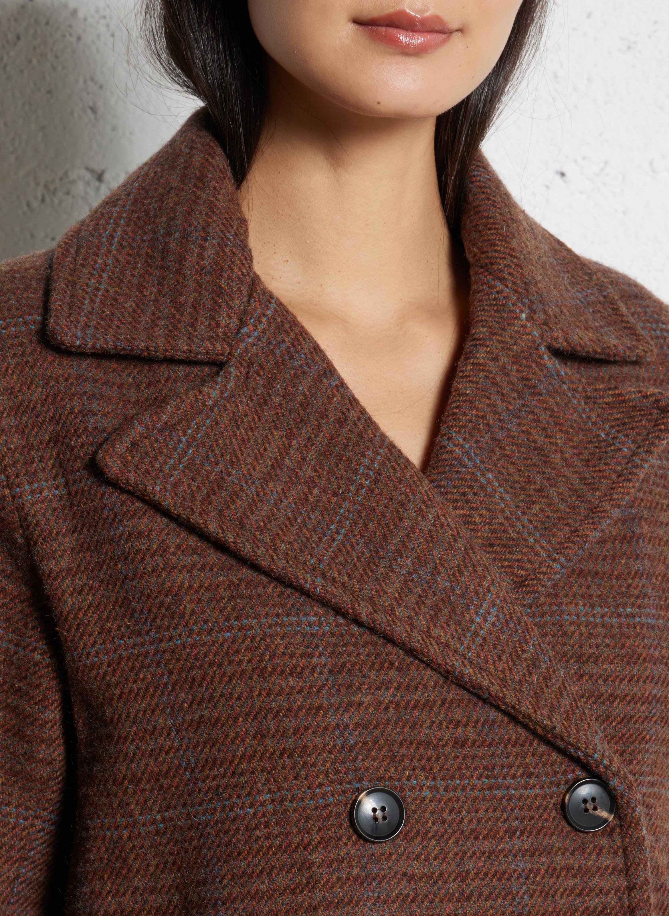 Caban droit col à revers LA PETITE ETOILE Multicolore