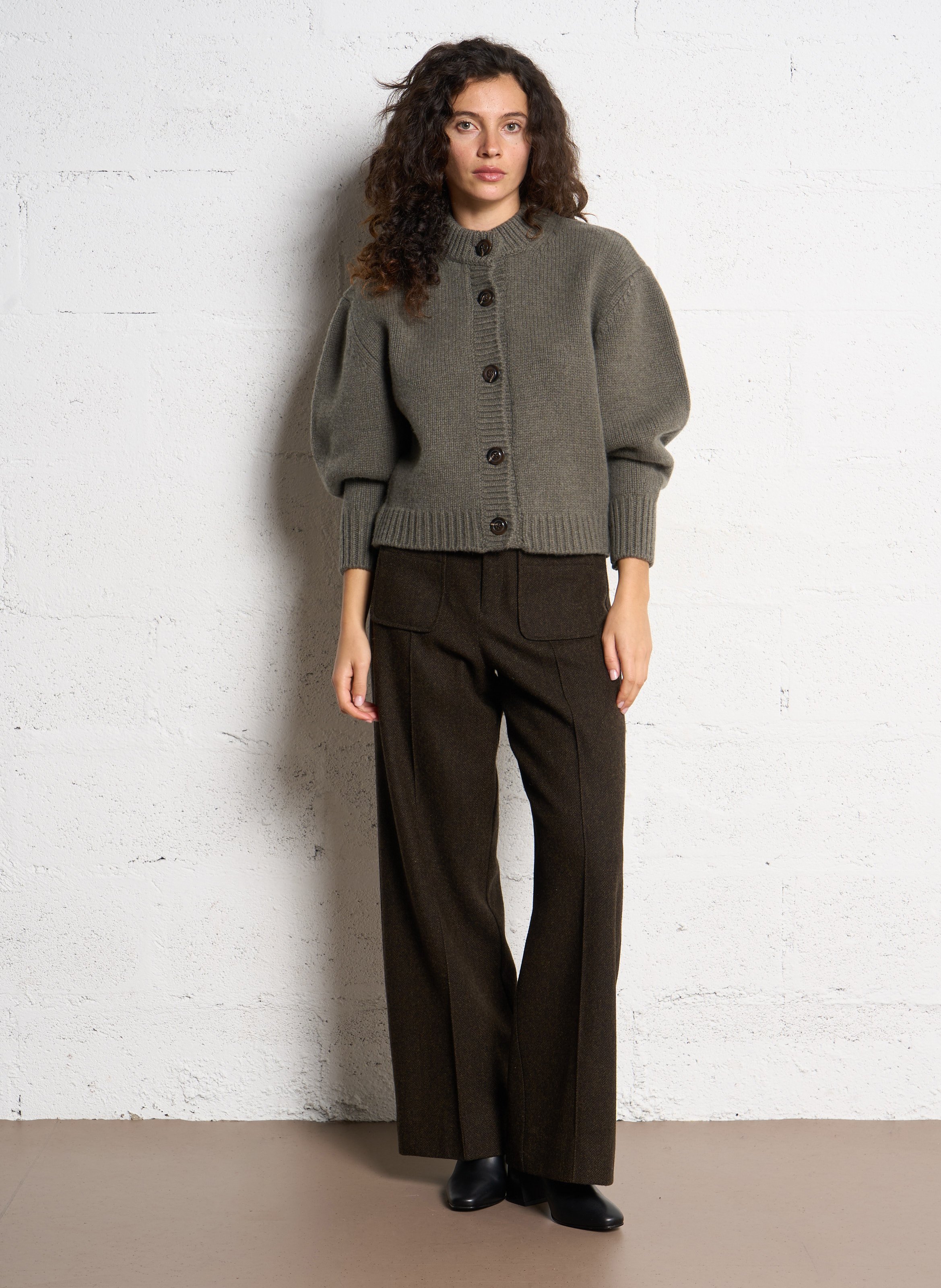 Bottines à talons hauts en cuir lisse BOBBIES Noir