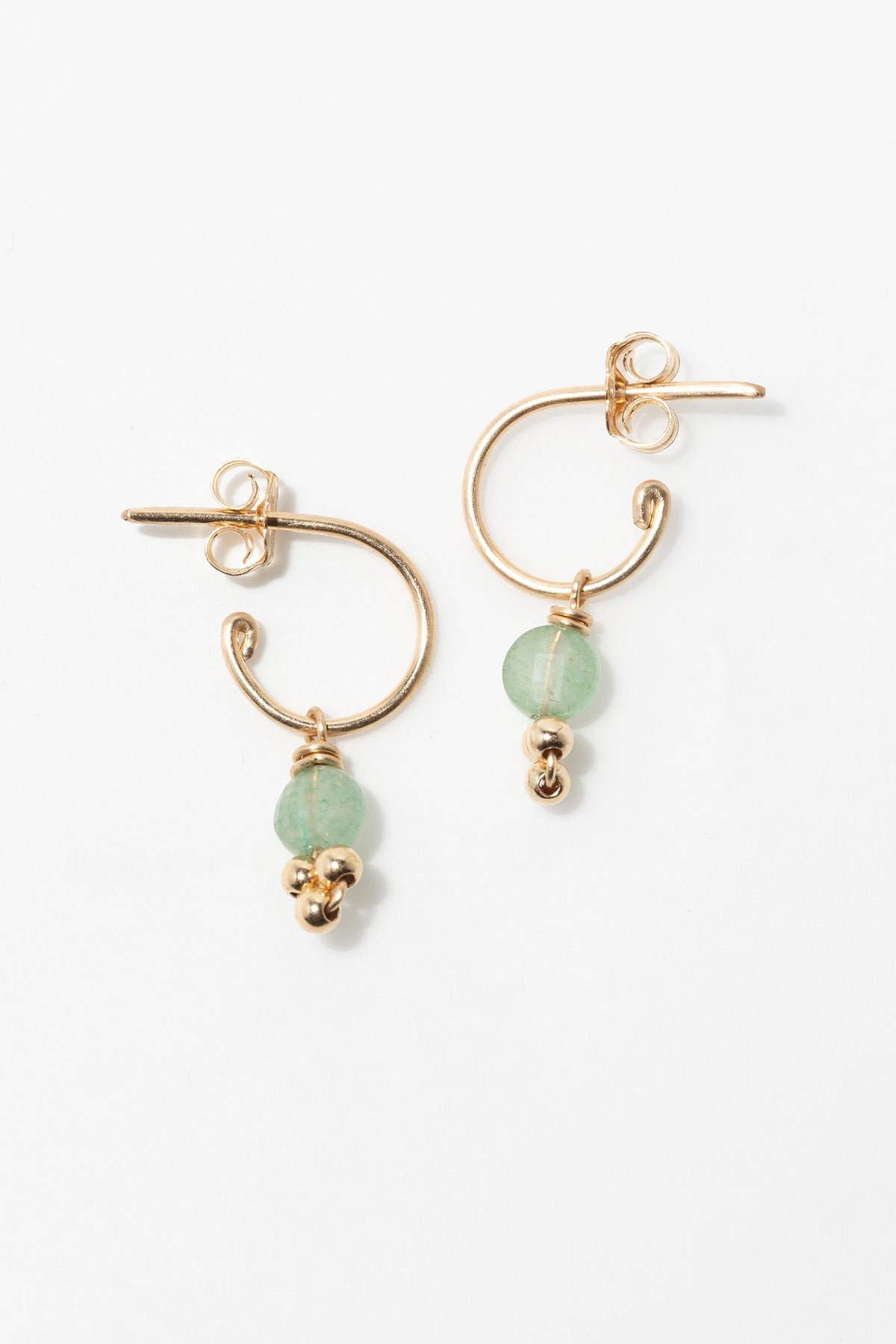 Gaïa Hoop Earrings - Emerald YAY Green