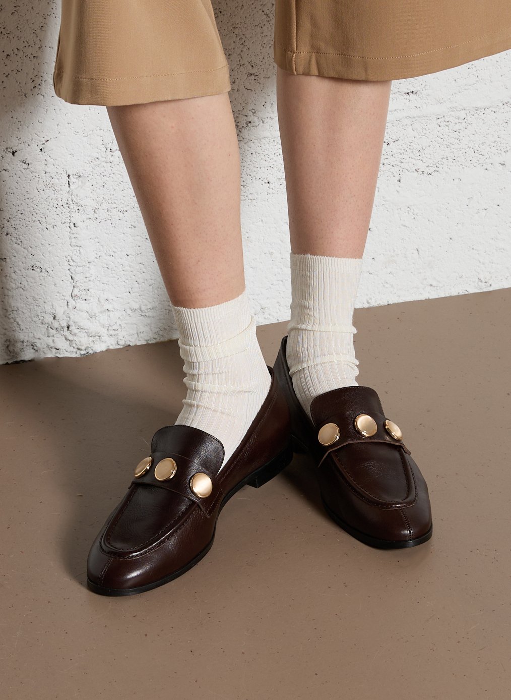 Mocassins en cuir ANGEL ALARCON Marron